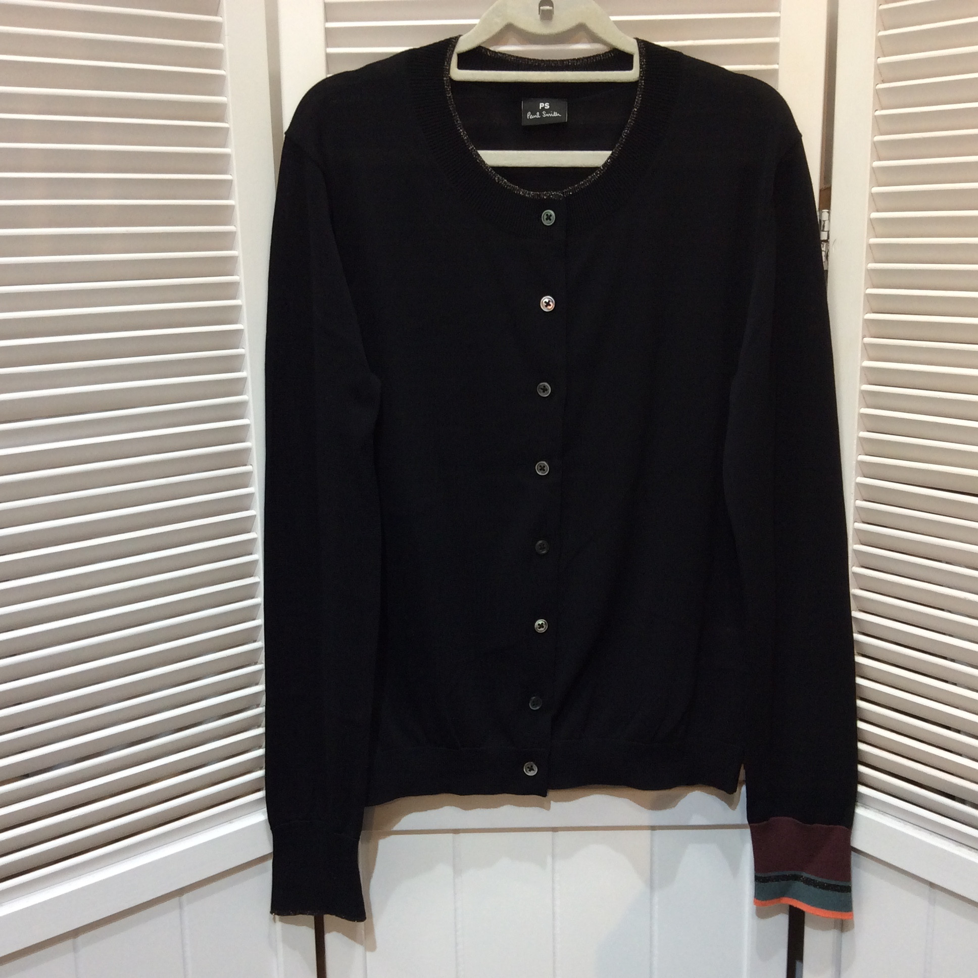 未使用 ポールスミス カーディガン Mサイズ ブラック