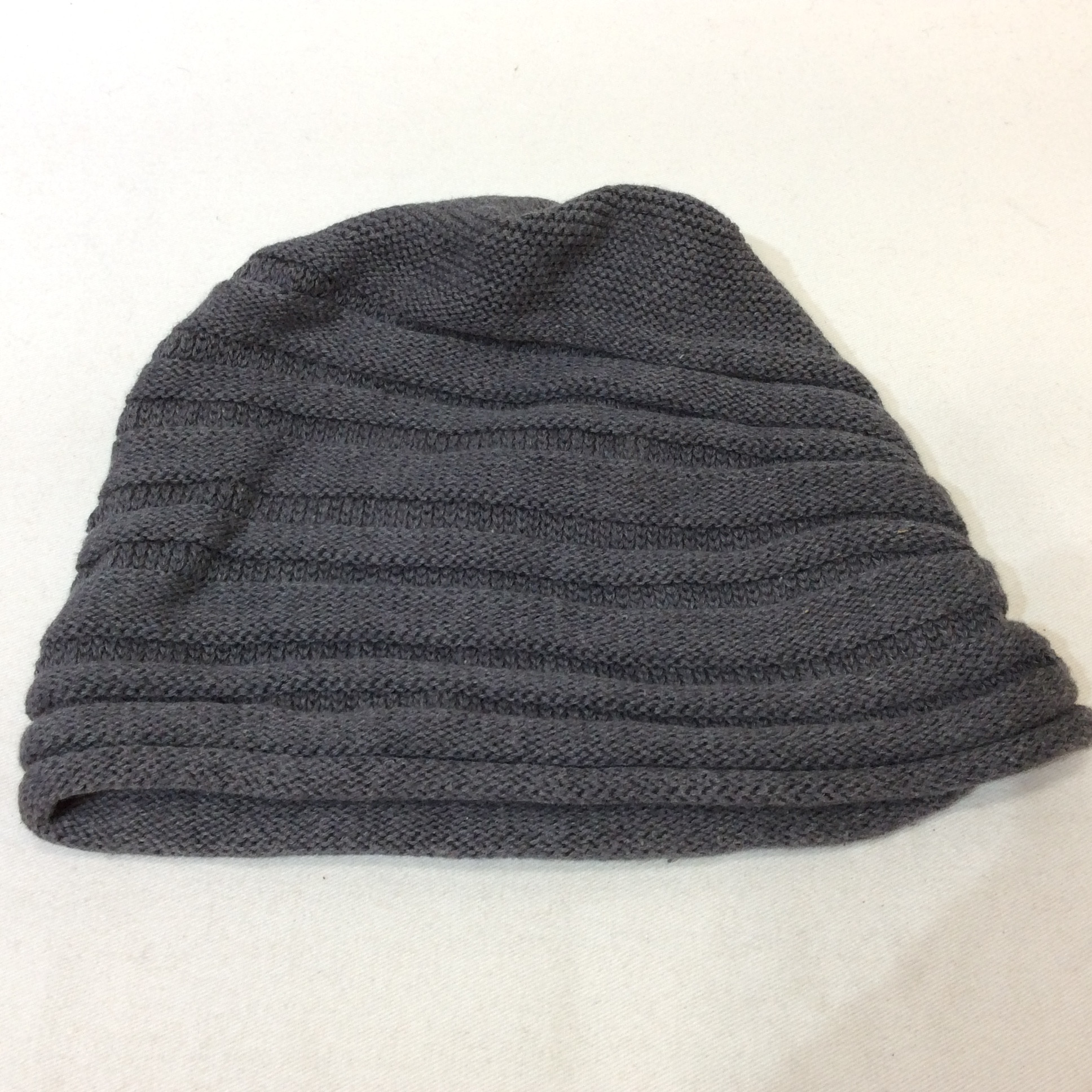 新品☆コットンニット帽子 F グレー