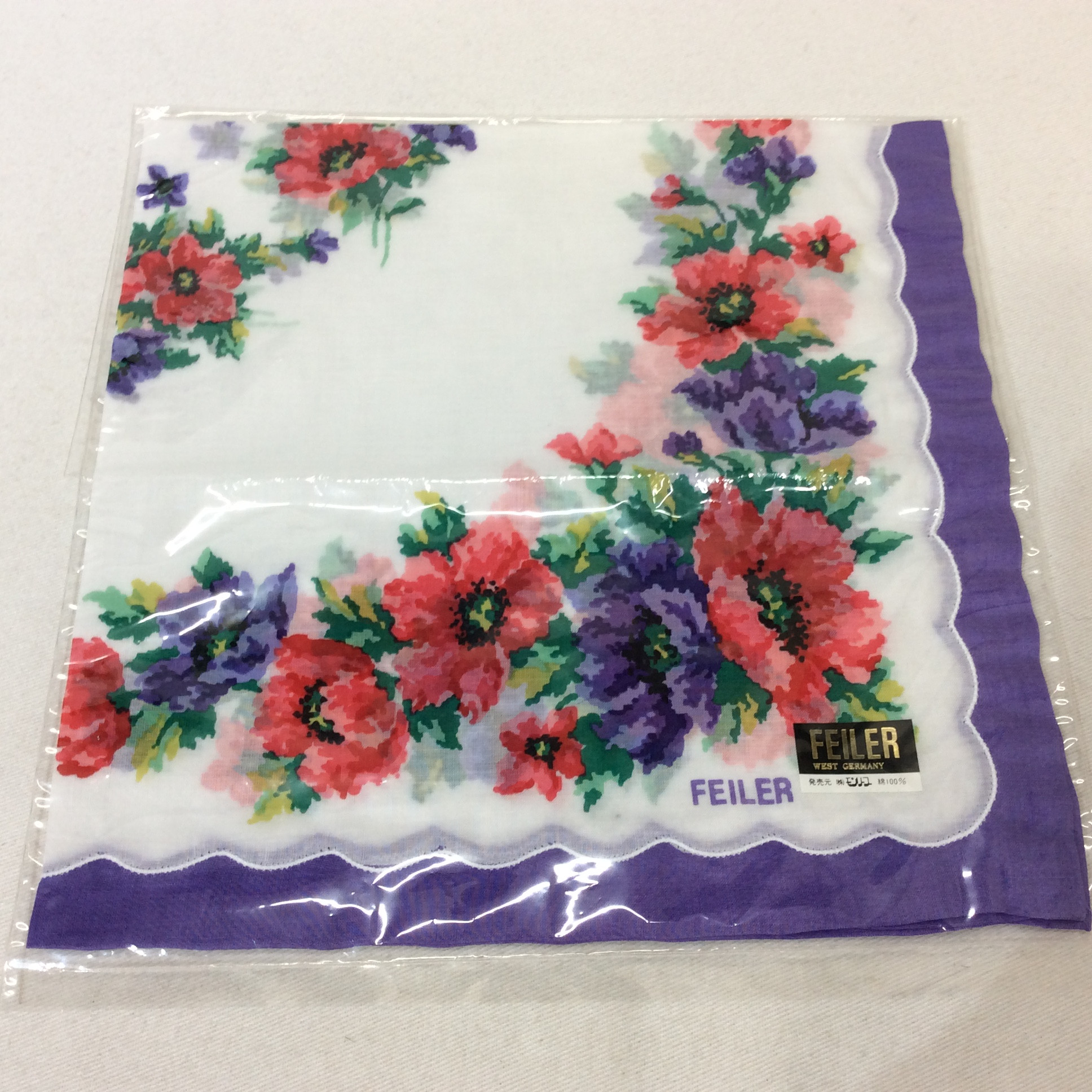 未使用☆FEILER フェイラー 大判ハンカチ