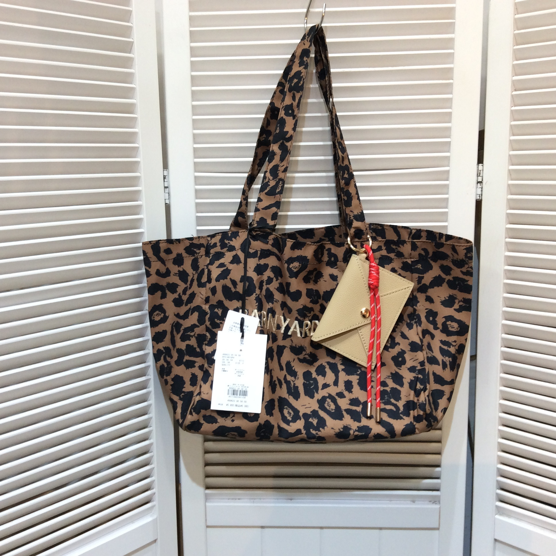 未使用 BARNYARDSTORM バンヤードストーム 刺繍トートバッグ S ヒョウ