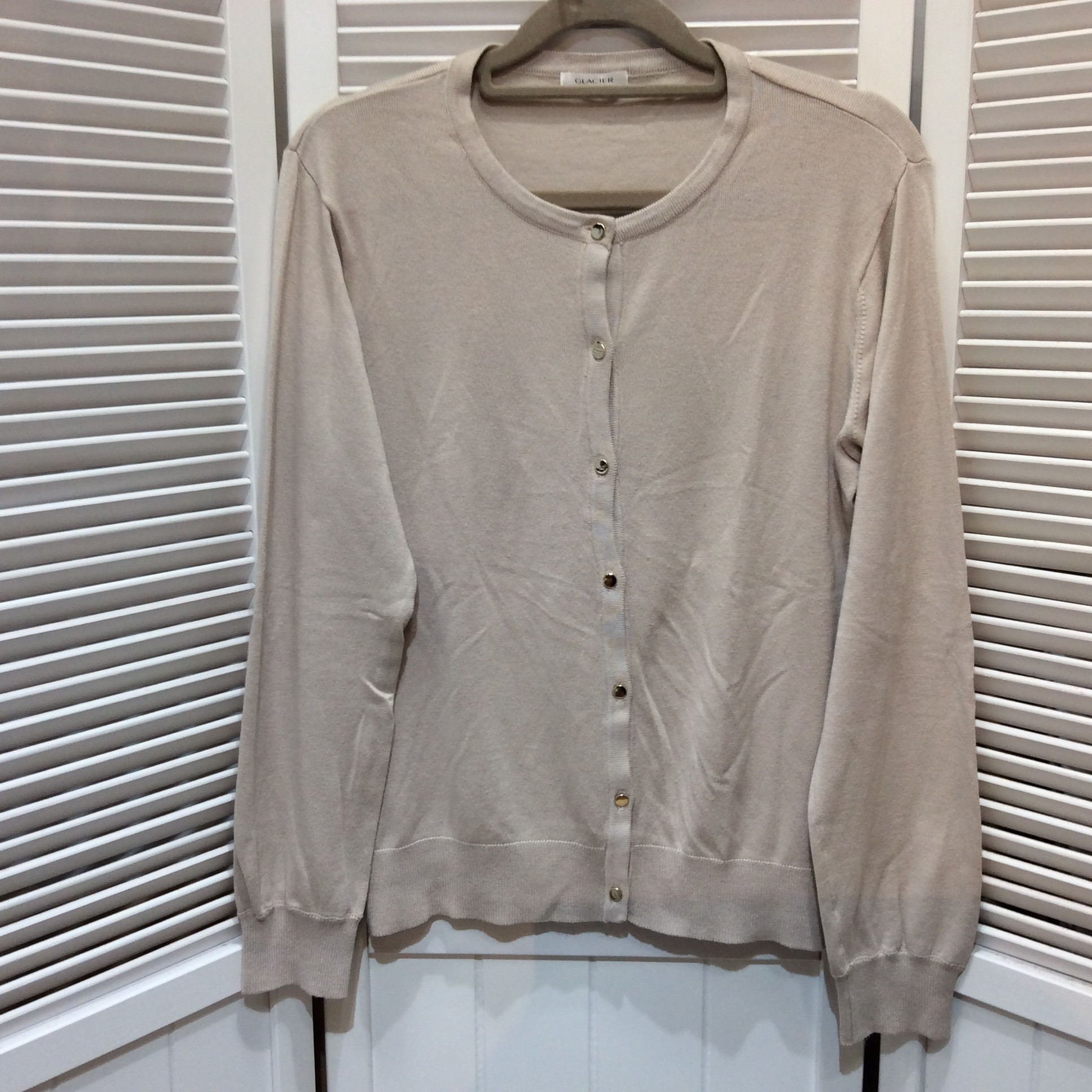 カーディガン Lサイズ  グレージュ色