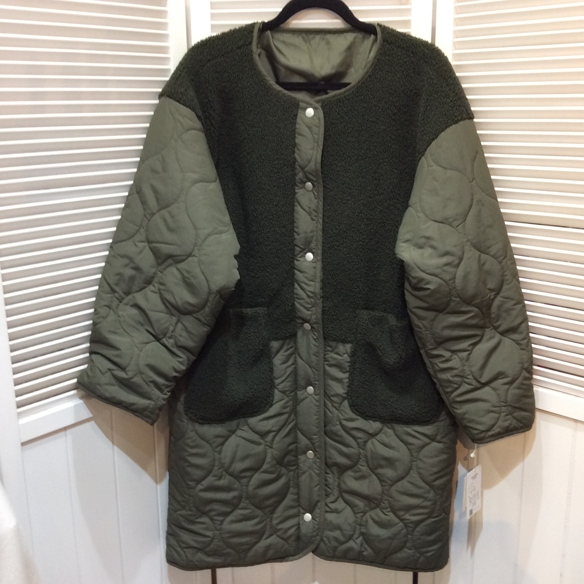 未使用 PALEMO  中綿コート  Lサイズ  カーキ