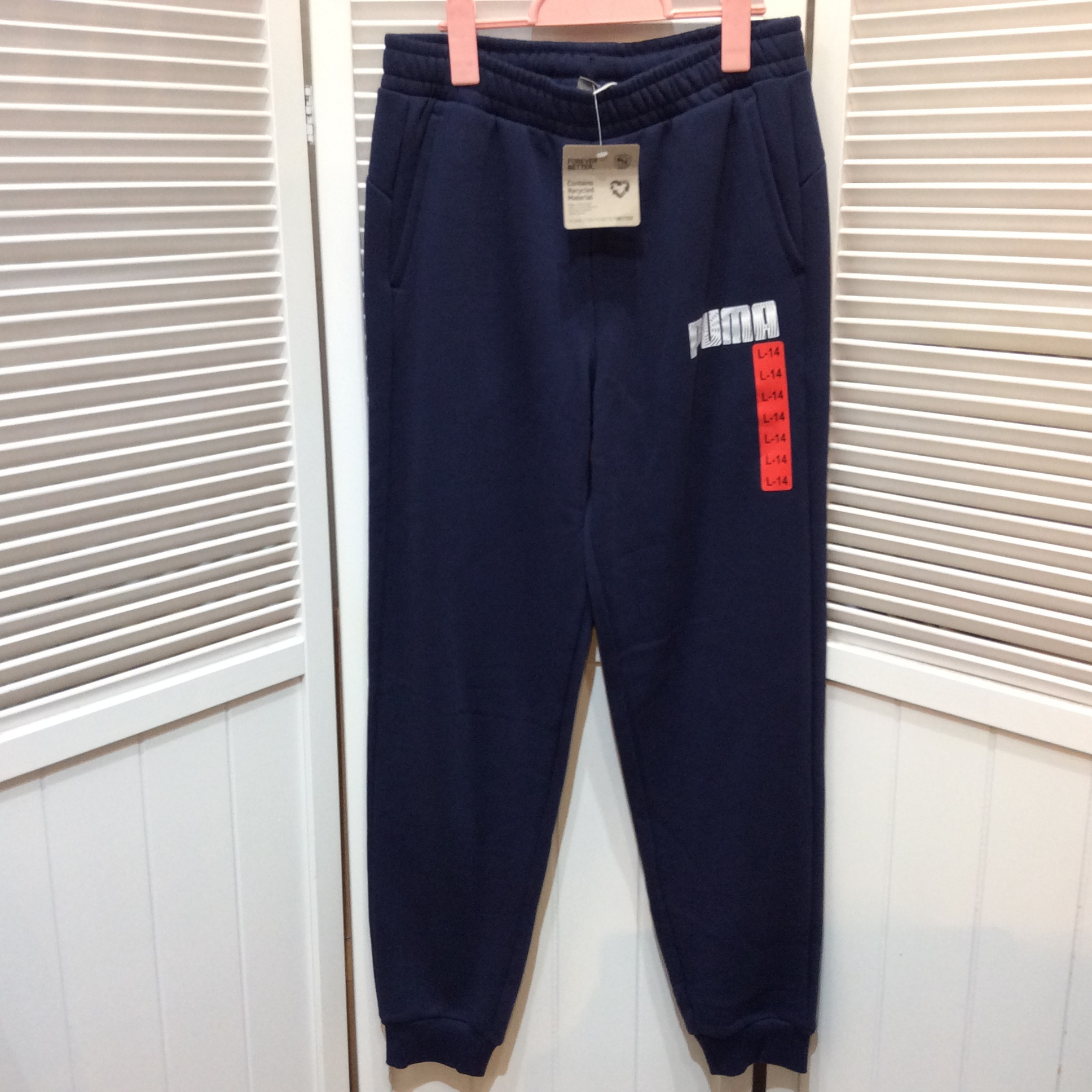 未使用 プーマ スウェットパンツ  ジュニア 13〜14歳  ネイビー