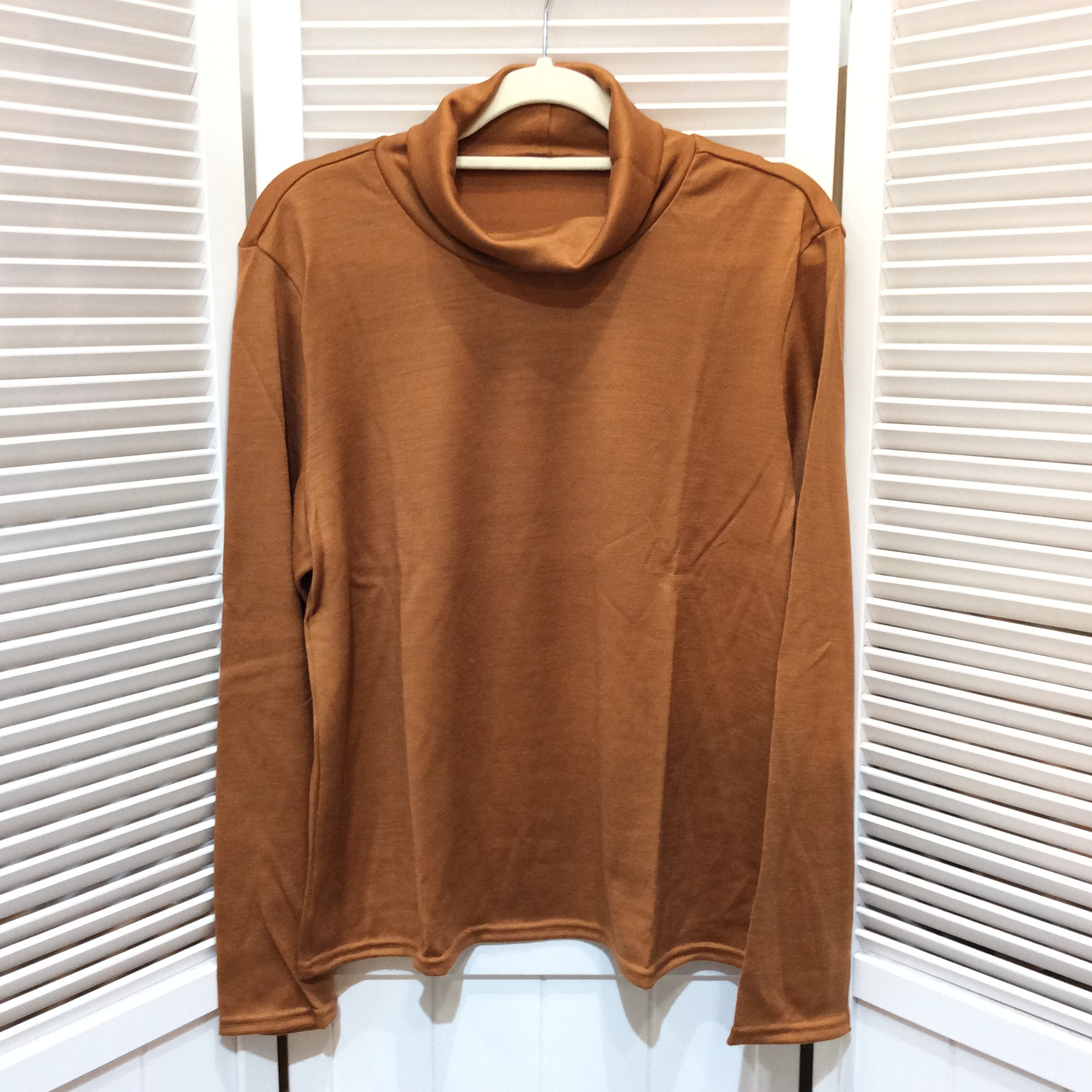 未使用☆レディース タートルセーター LL ブラウン