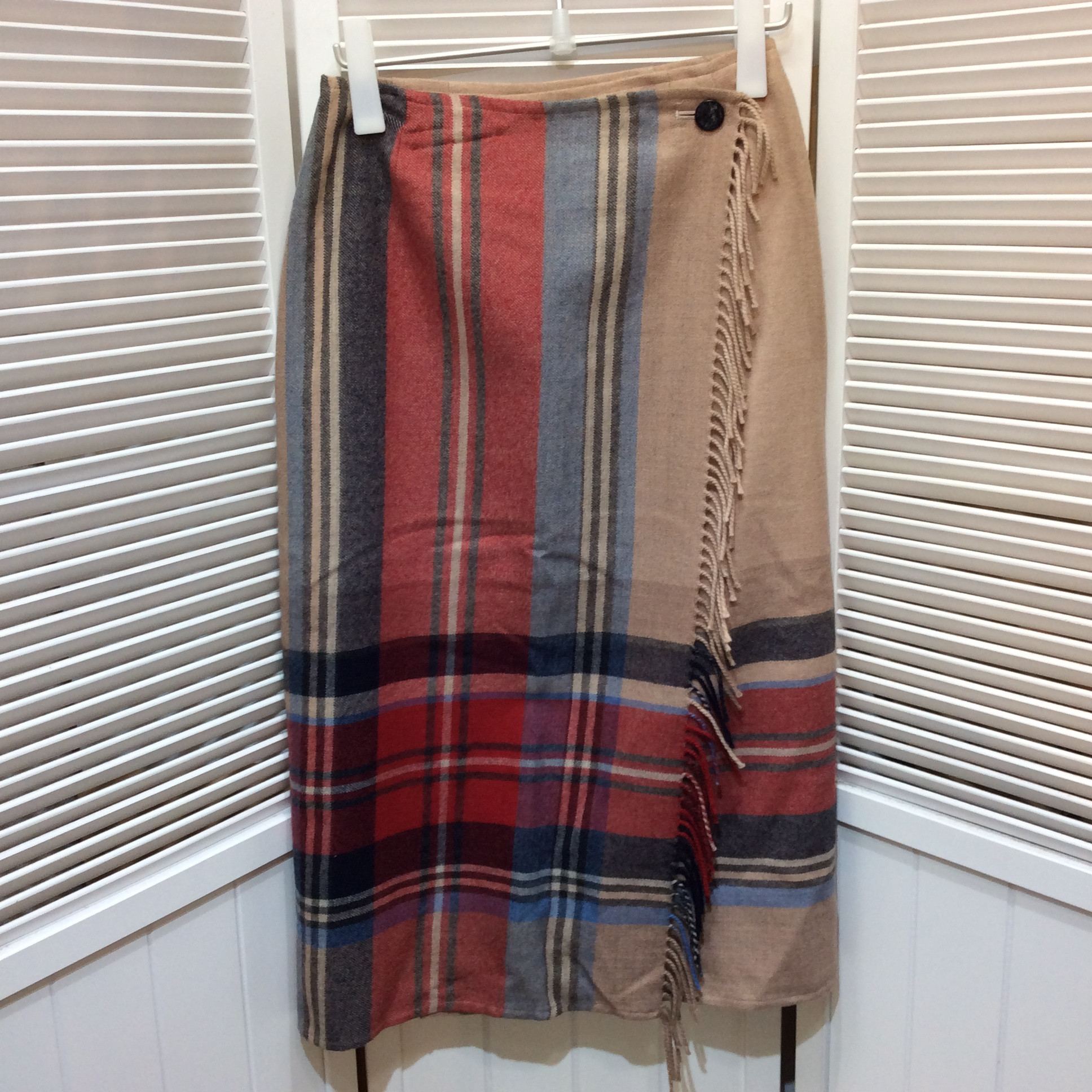 23区 巻きスカート 42 ピンク系柄