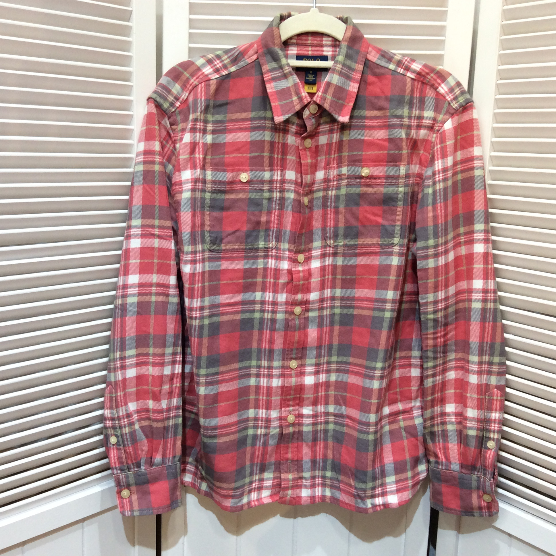 ラルフローレン 長袖シャツ  サイズ160 キッズサイズ  チェック柄  大きめ