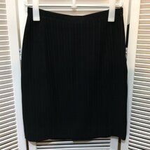 伊太利屋 ミニスカート 9号 ブラック ストライプ