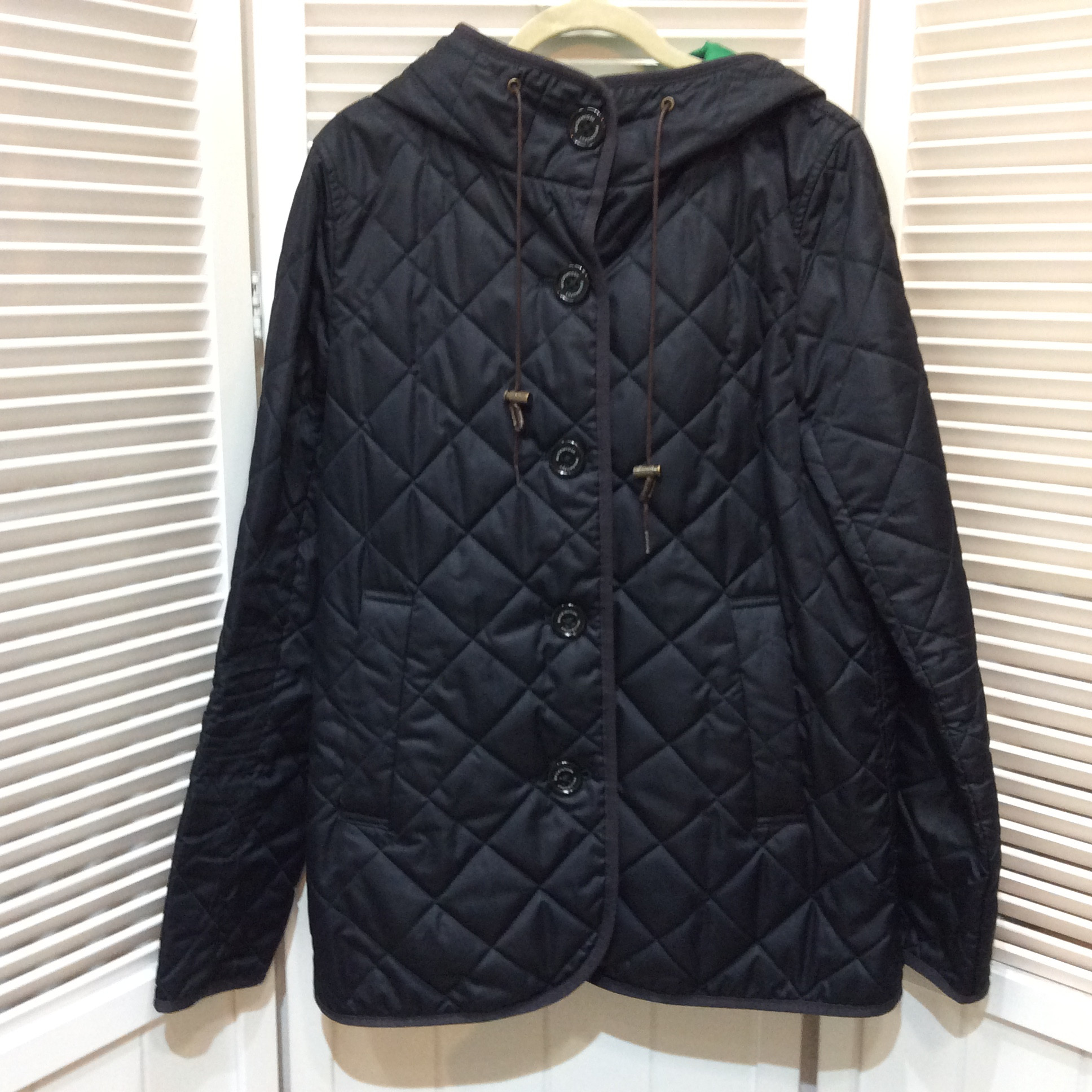 マッキントッシュフィロソフィー フード付き中綿ハーフジャケット サイズ36   ネイビー