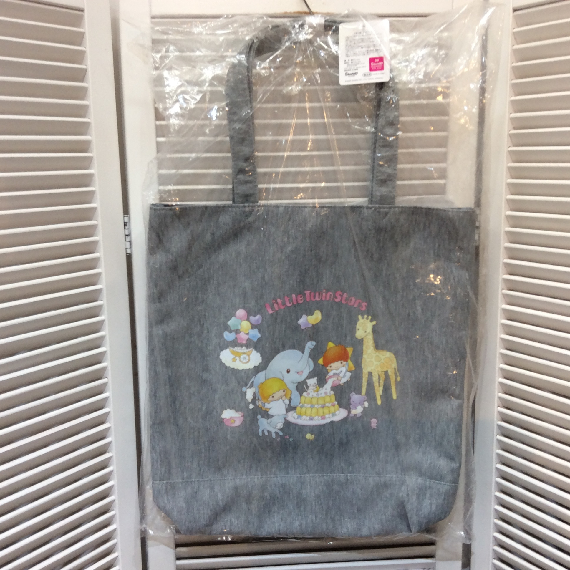 未使用 サンリオ／キキララ  手提げトートバッグ  グレー