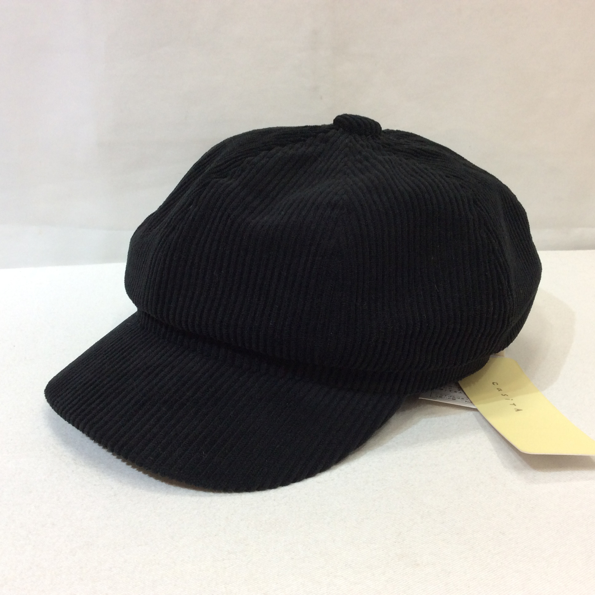 未使用☆casita コーデュロイキャスケット ブラック