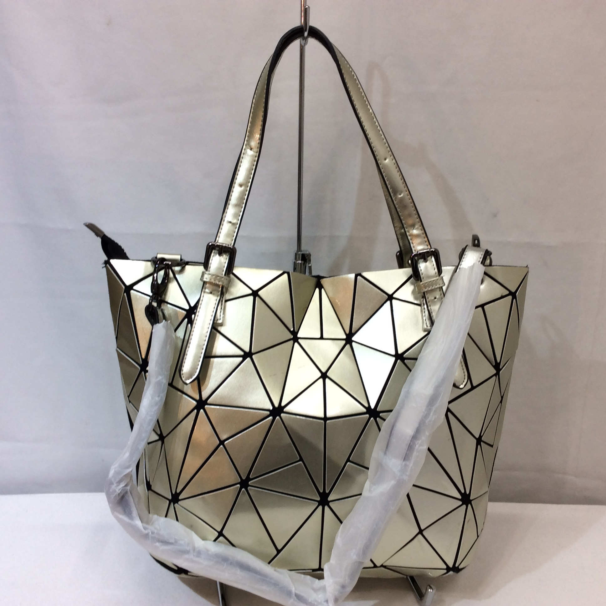 ショルダー付きトートバッグ シャンパンゴールド系