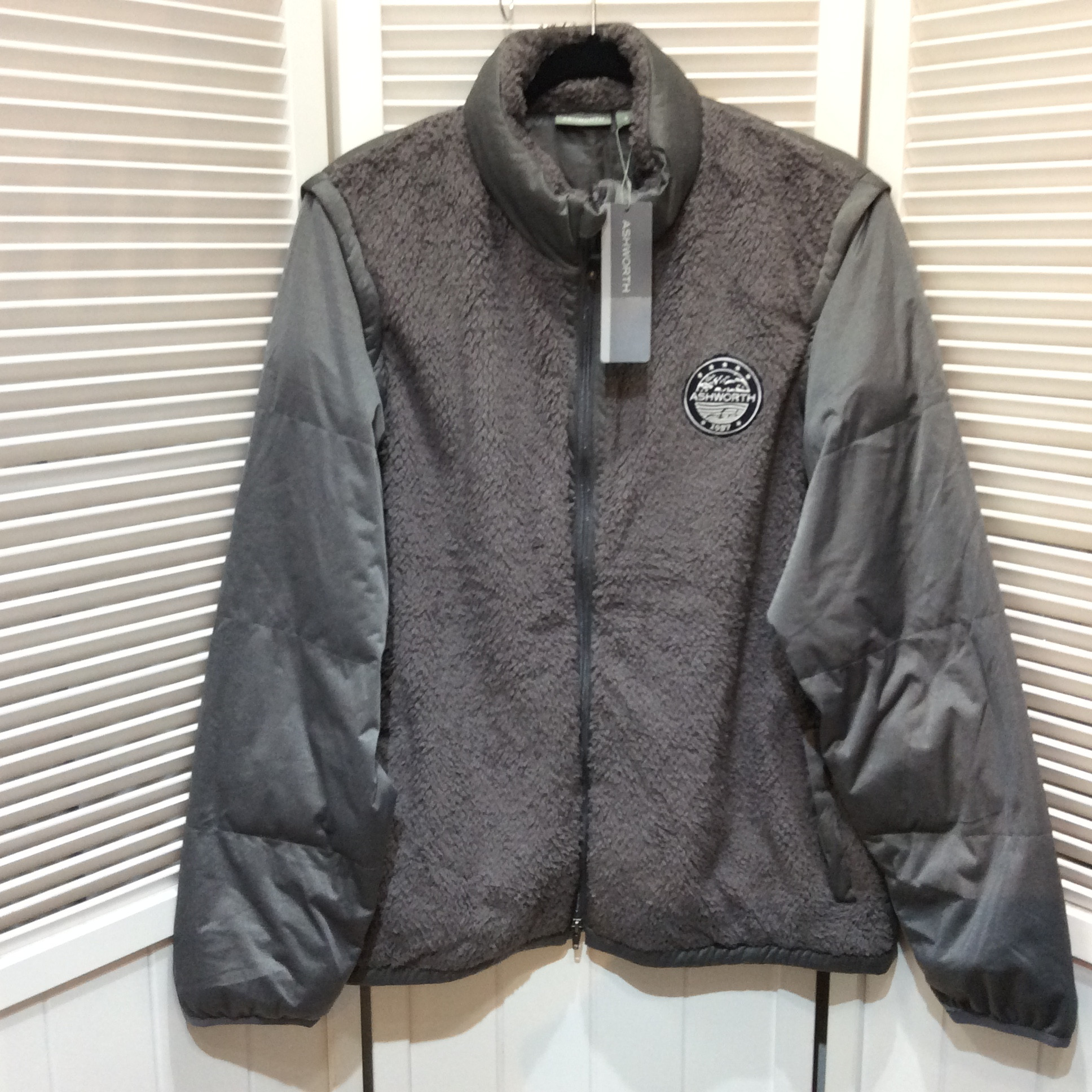 未使用 ASHWORTH 2WAYジャケット  サイズ O  グレー