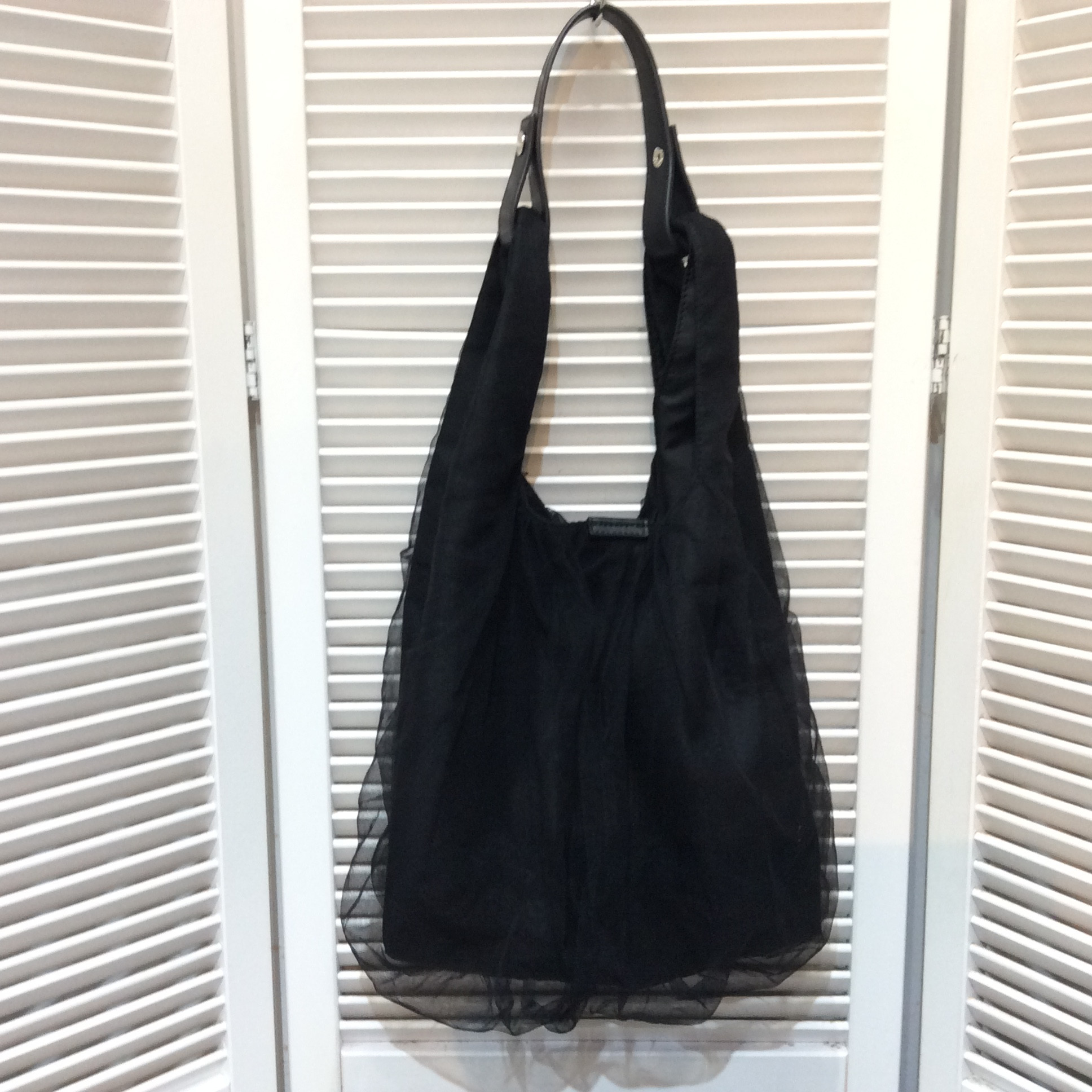 icb シフォンバッグ  ブラック  美品 今季購入品