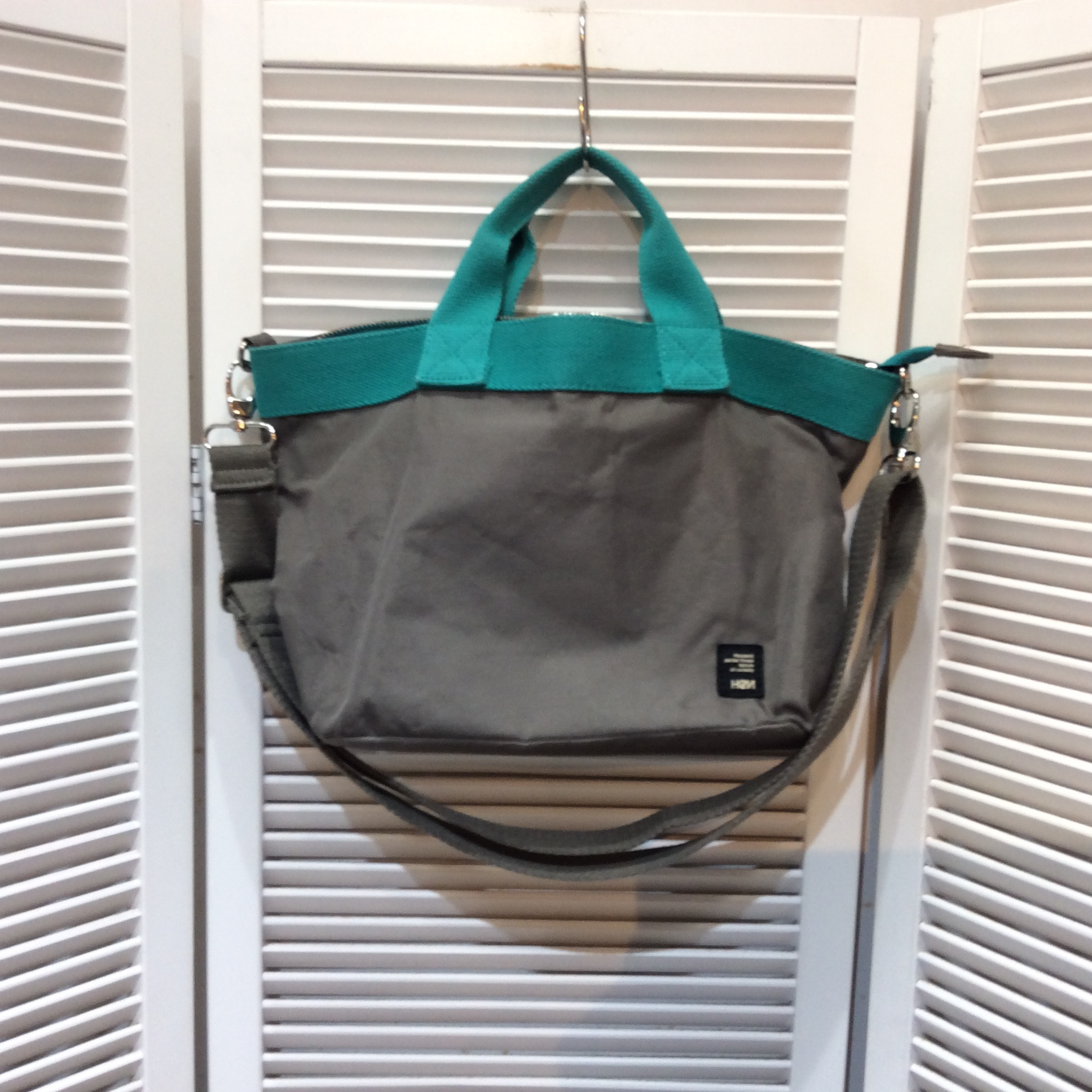 Hem 2WAYショルダーバッグ  グレー／グリーン