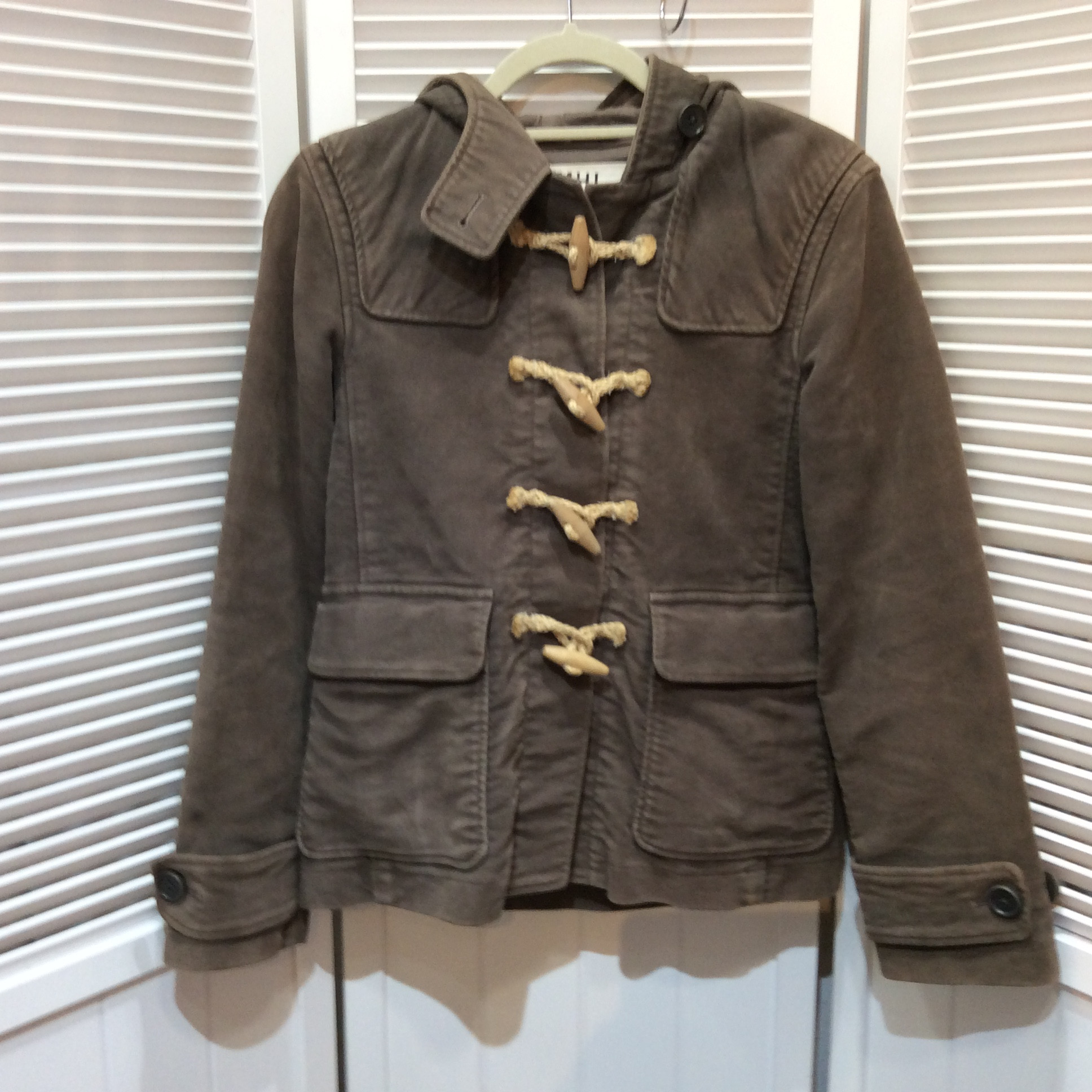 M H L. ／マーガレットハウエル  ダッフルハーフコート  サイズ1 ブラウン