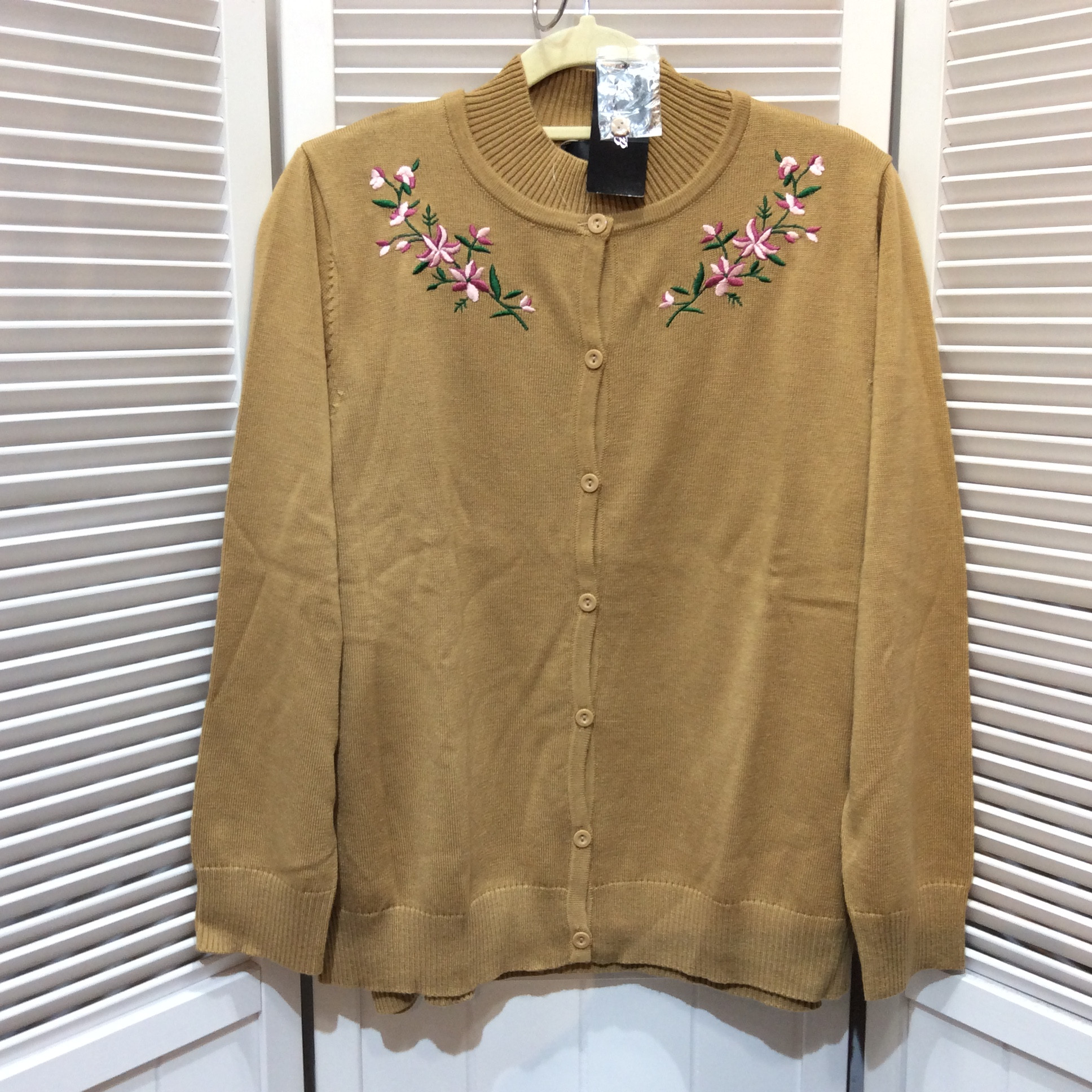 未使用 アンサンブル  LLサイズ  ベージュ／刺繍