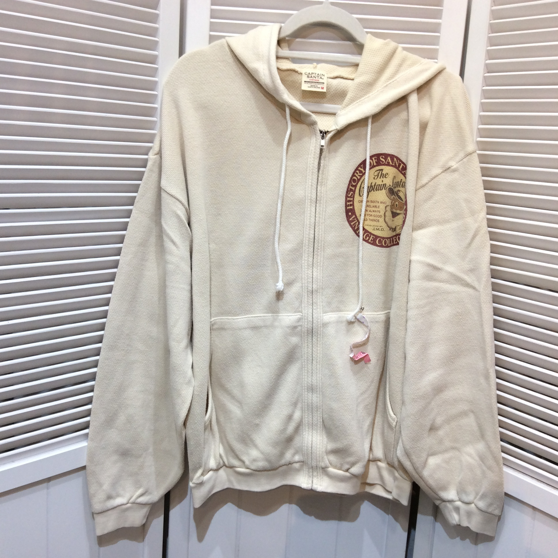 キャプテンサンタ  パーカー  男女兼用Mサイズ  アイボリー