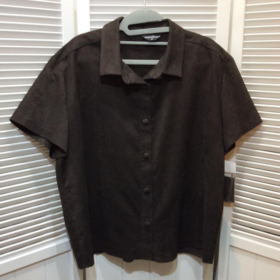 未使用☆ventofiore 婦人 半袖シャツ F フリーサイズ ブラウン 日本製