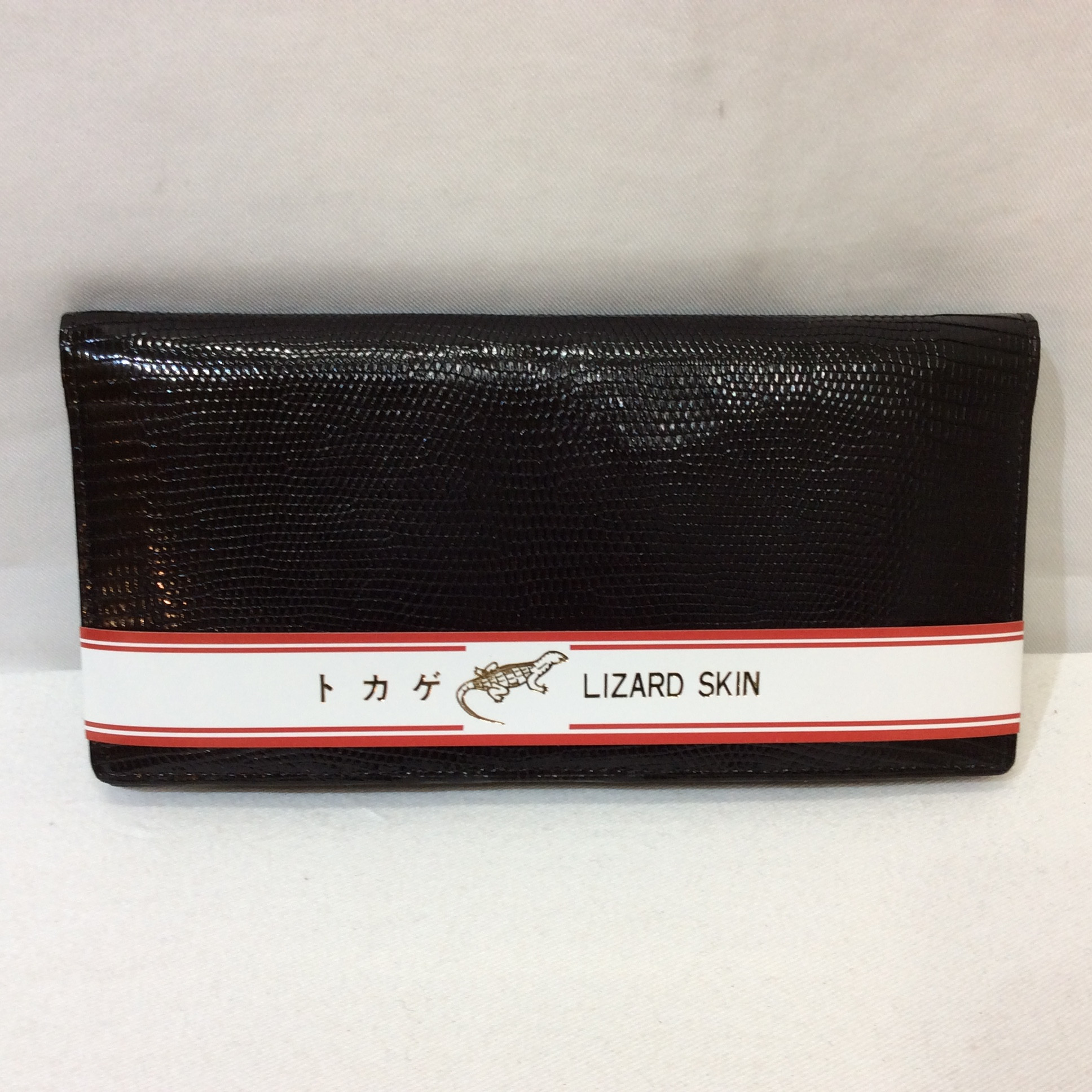 未使用☆トカゲ革 長財布 ブラック