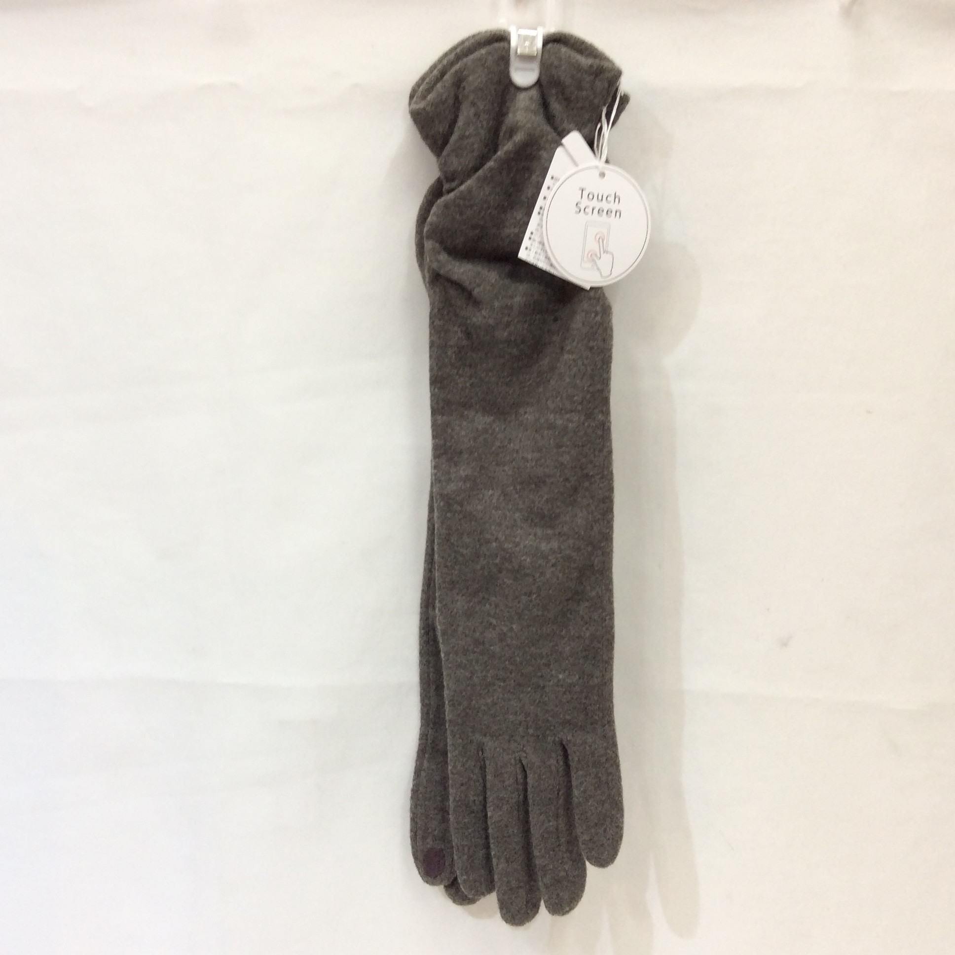 未使用 スマホ対応 ロング手袋  グレージュ色