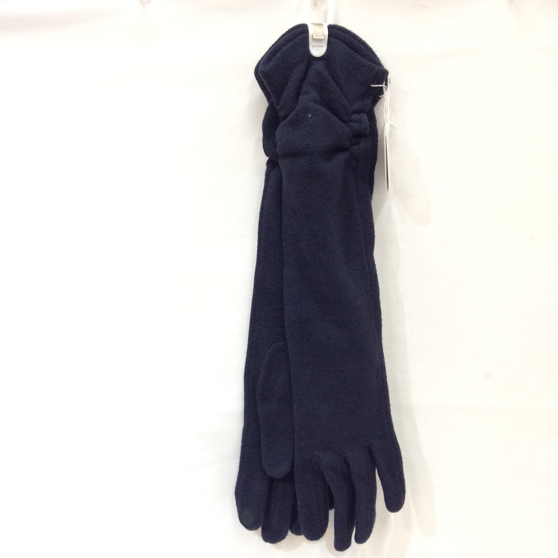 未使用 スマホ対応 ロング手袋  ネイビー