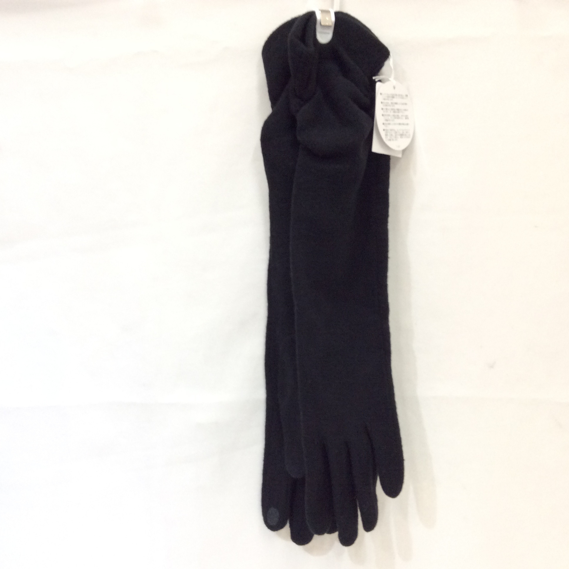 未使用 スマホ対応 ロング手袋  ブラック