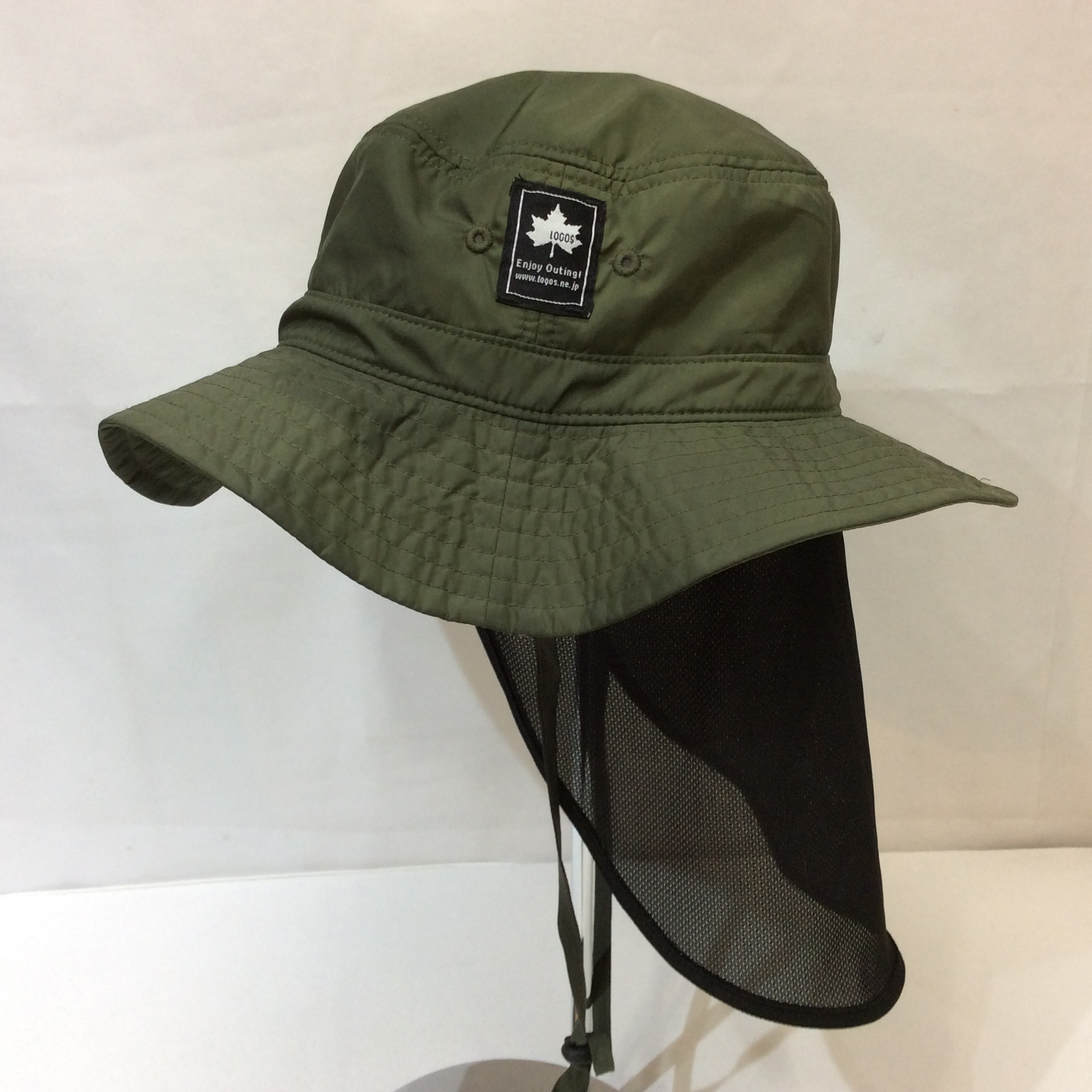 LOGOS ロゴス 日よけ付き帽子 グリーン XL 