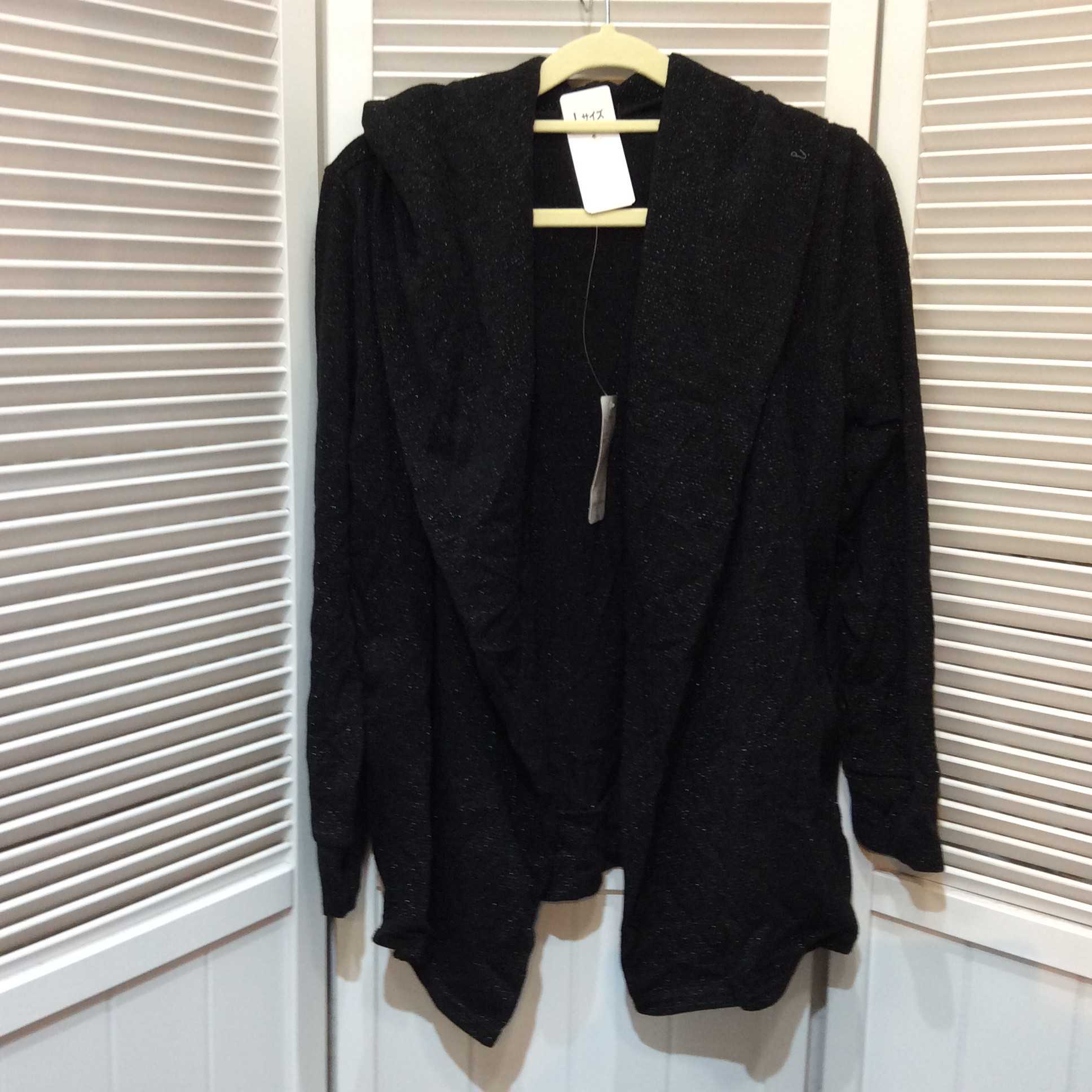 未使用 ボレロカーディガン Lサイズ  ブラックラメ