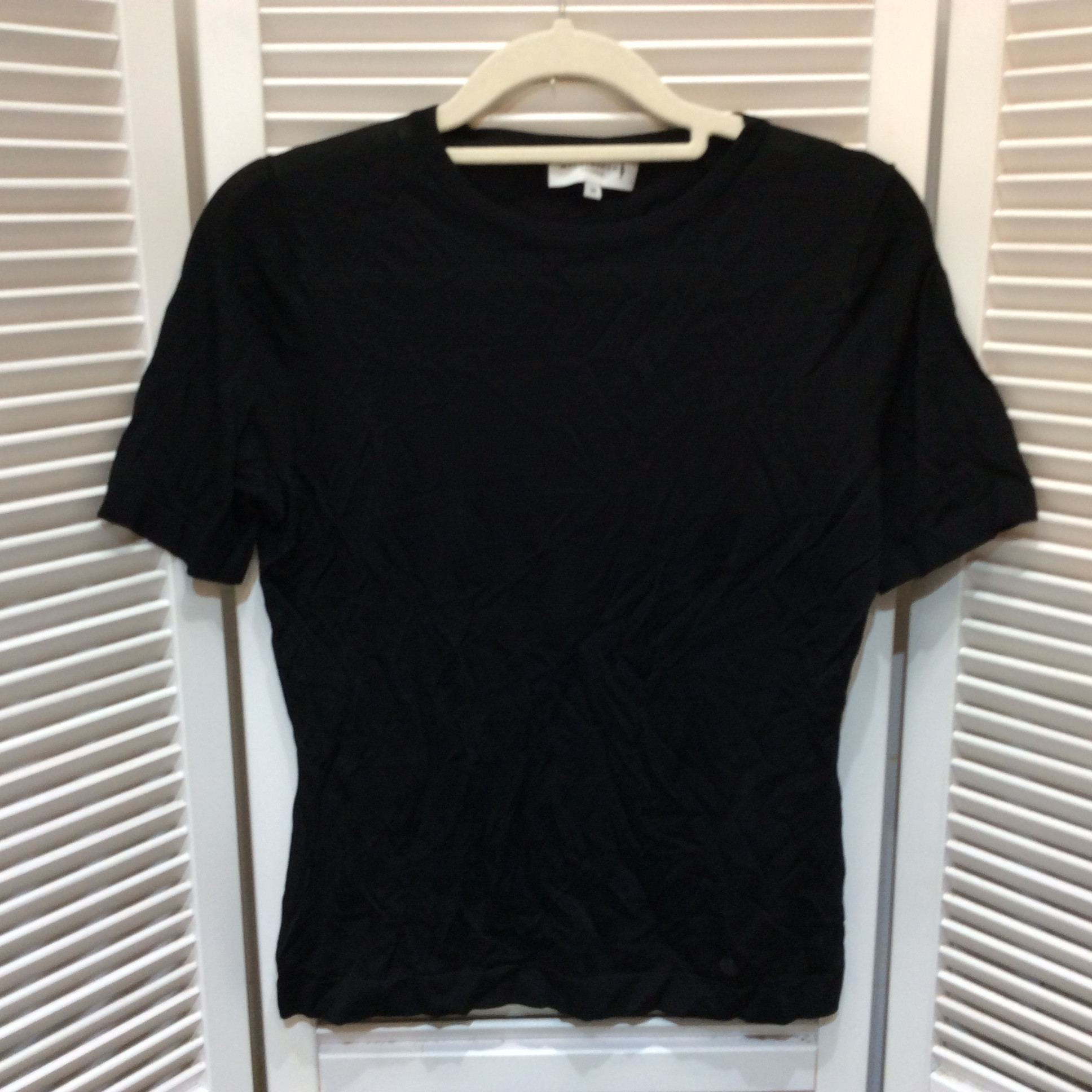 MACKINTOSH LONDON マッキントッシュ ロンドン 半袖ニットカットソー 38 ブラック 三陽商会