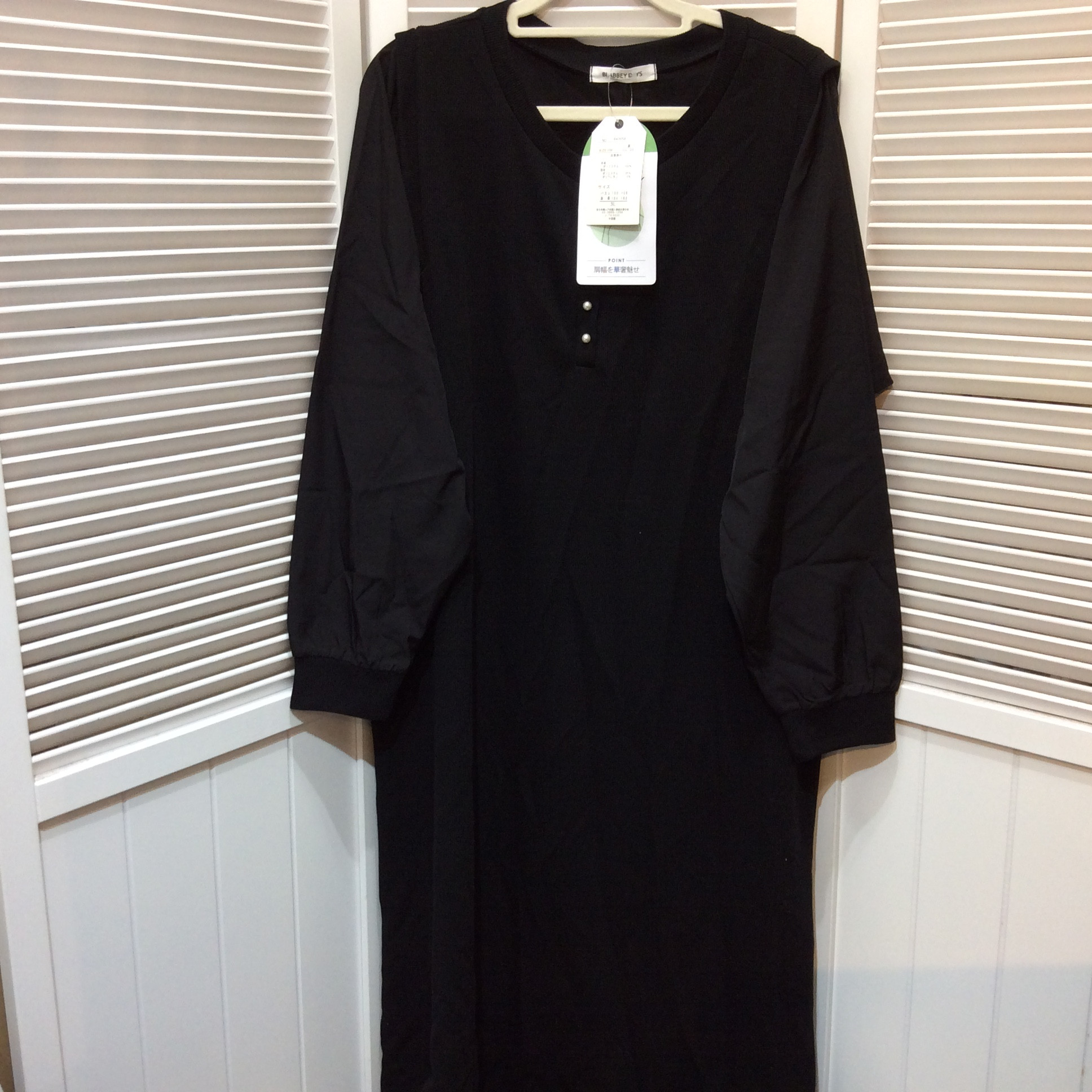 未使用 ワンピース  3L  ブラック