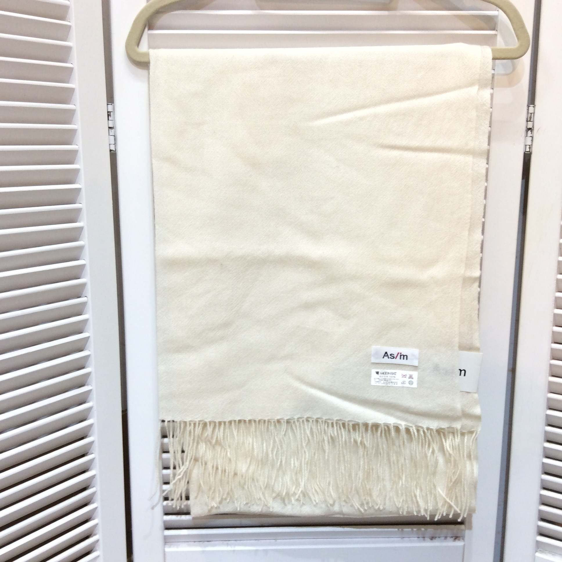 新品 ムーンバット カシミヤストール  ホワイト