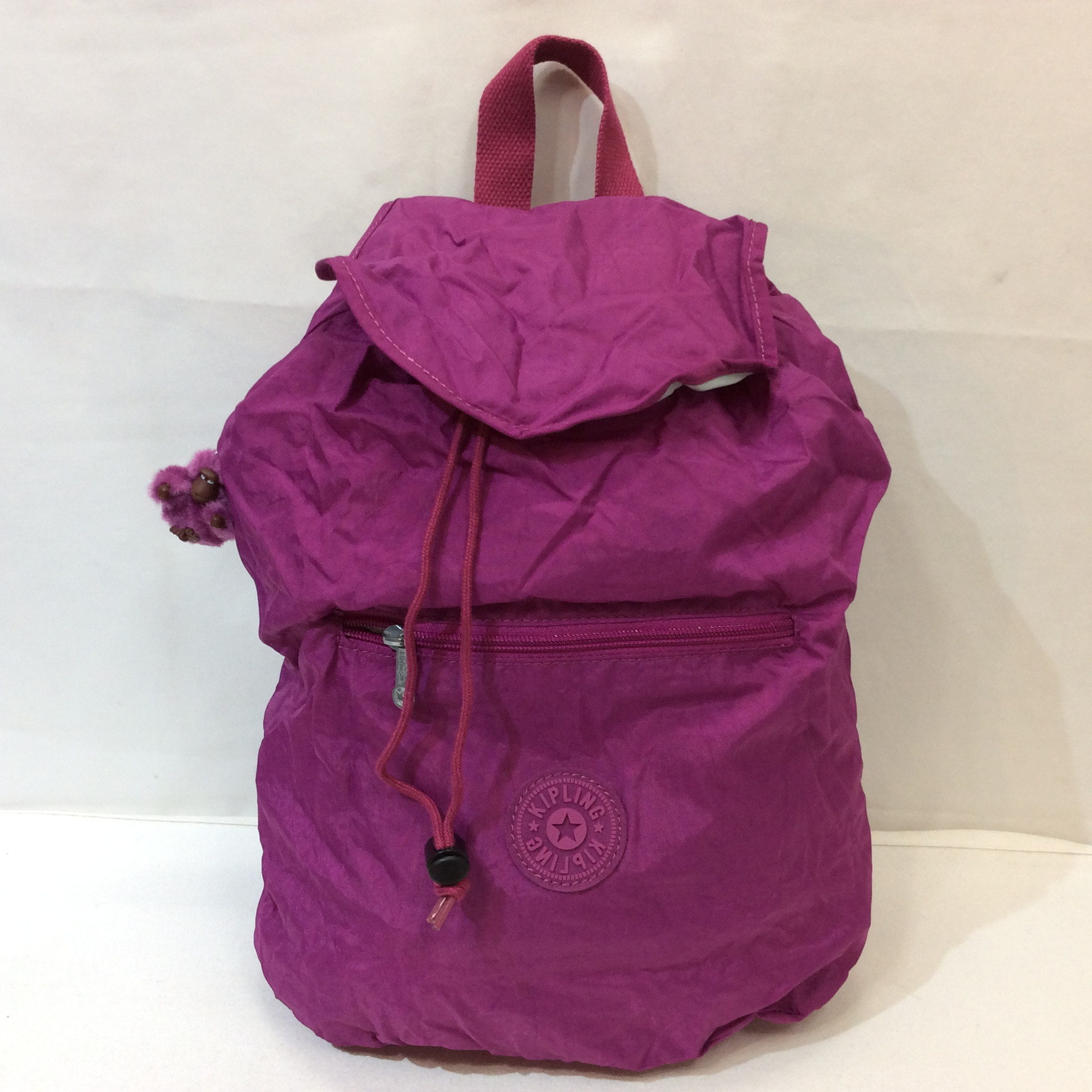 未使用☆kipling キプリング 折りたたみ式リュック パープル