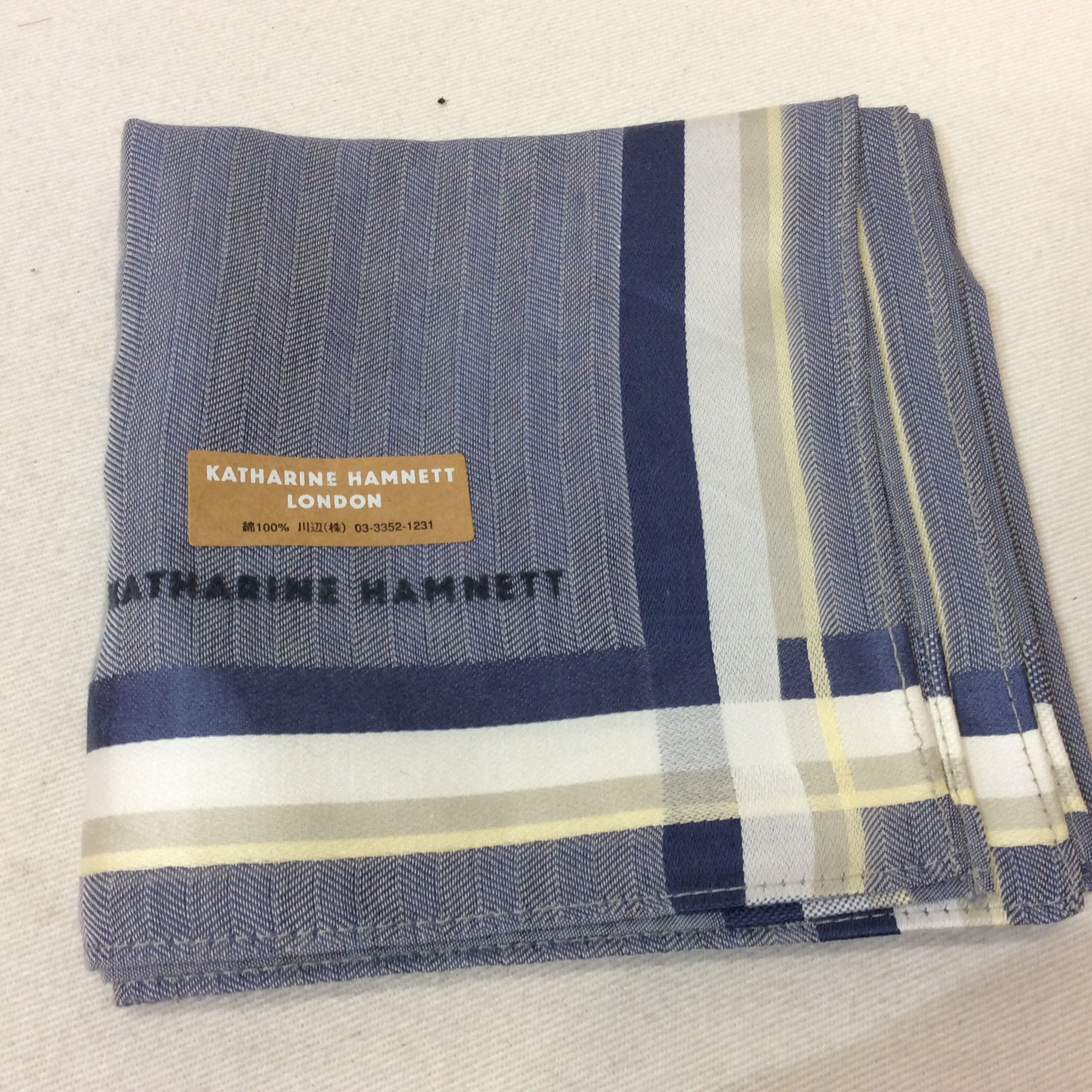 未使用☆キャサリンハムレット メンズ ハンカチ No,1