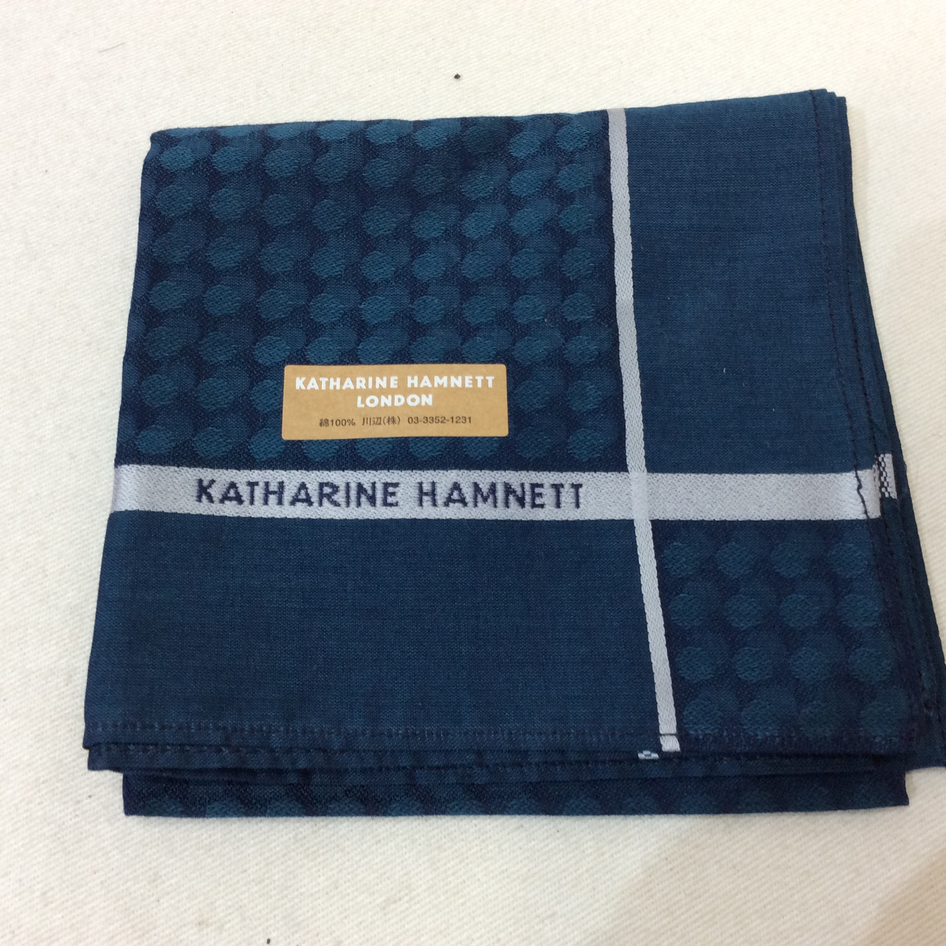 未使用☆キャサリンハムレット メンズ ハンカチ No,2