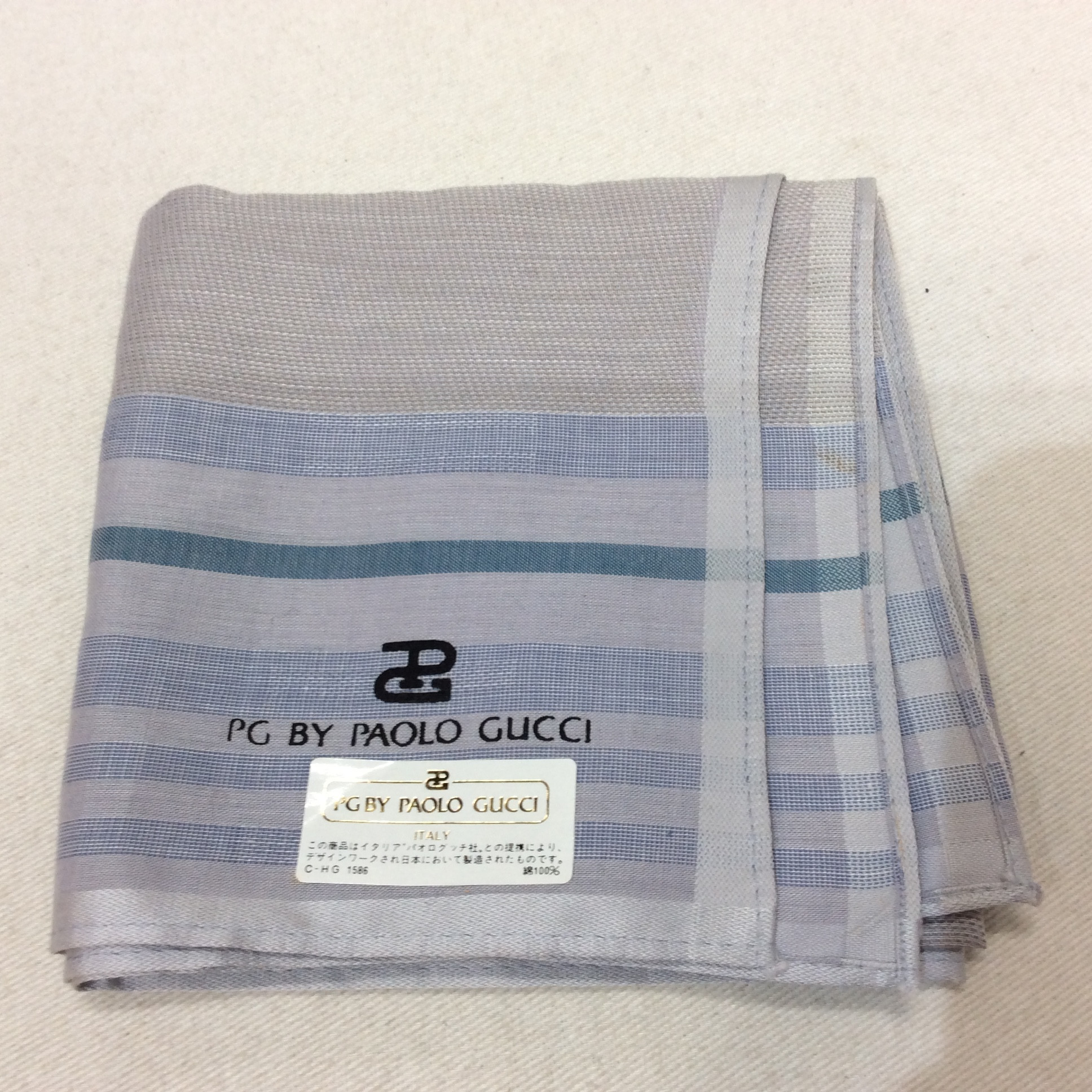 未使用☆PAOLO GUCCI パオログッチ メンズ ハンカチ