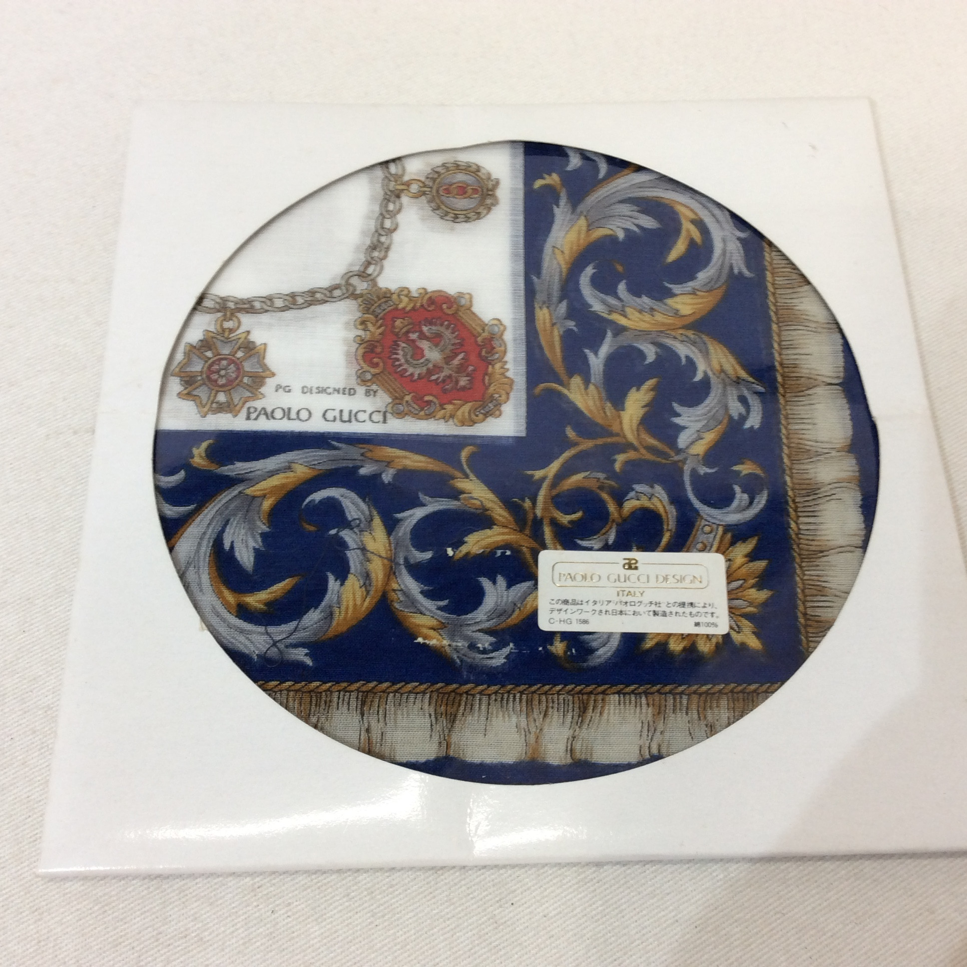 未使用☆PAOLO GUCCI パオログッチ ハンカチ No,2