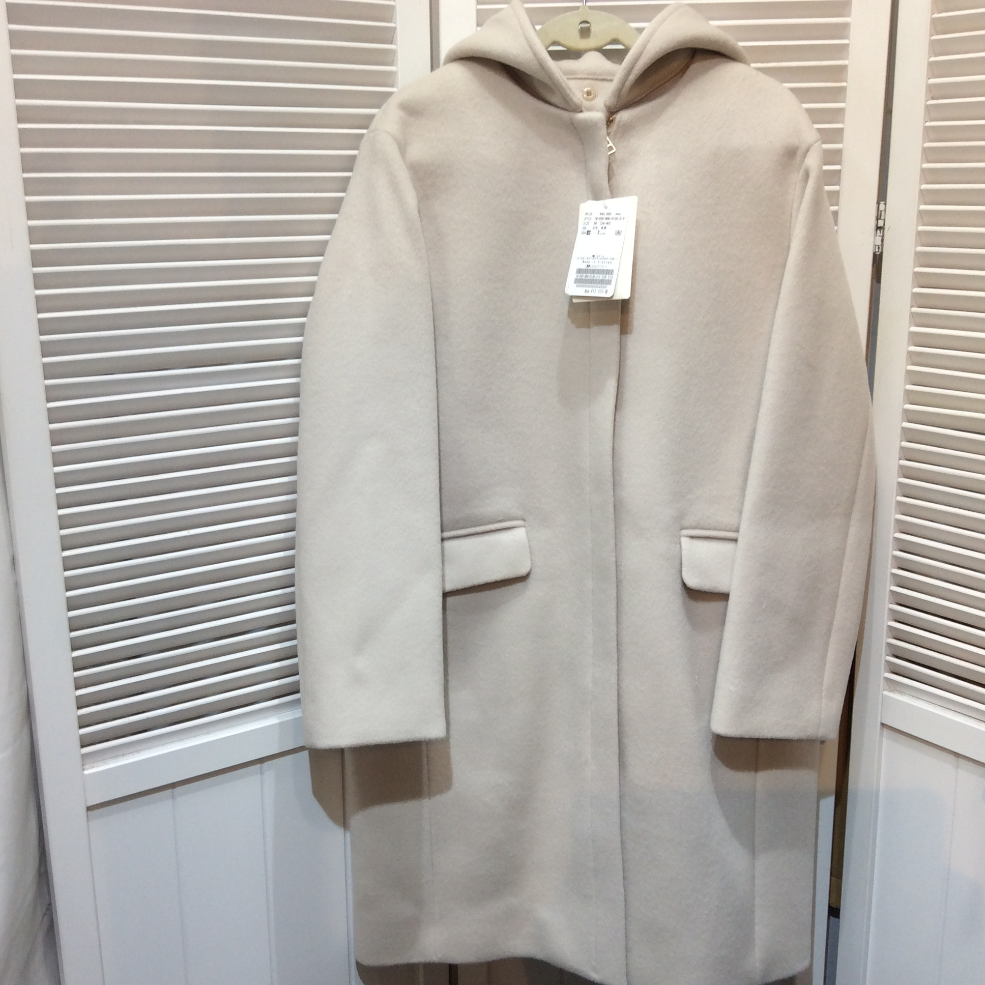 未使用 IENA フード付きコート  サイズ36   アイボリー