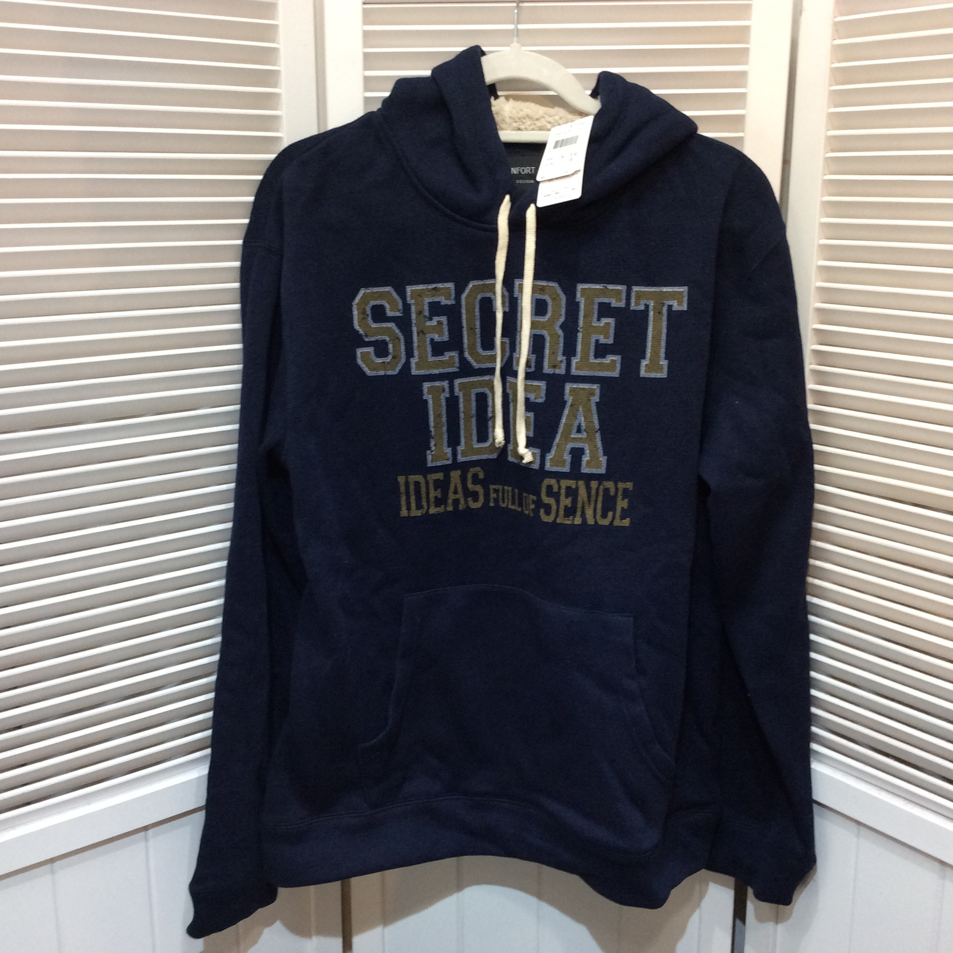 未使用☆メンズ パーカー LL ネイビー