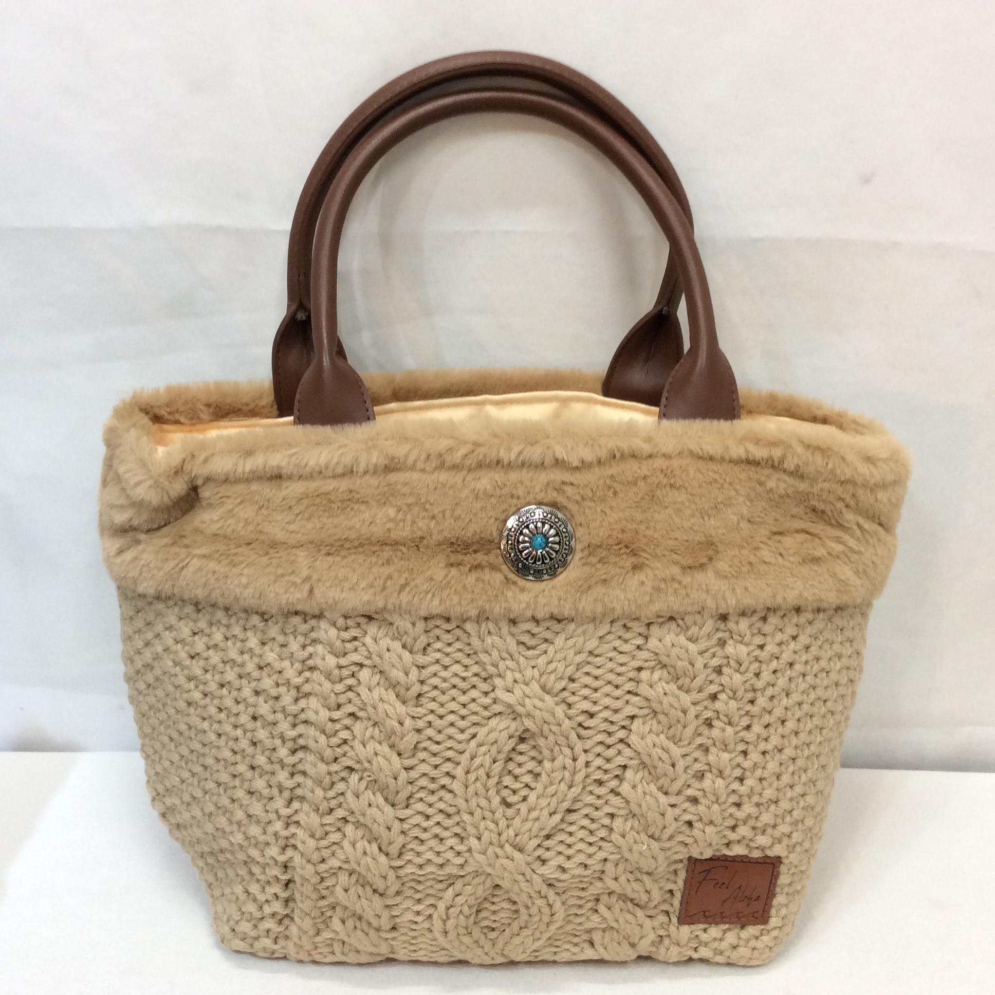 未使用☆ニットバッグ ベージュ