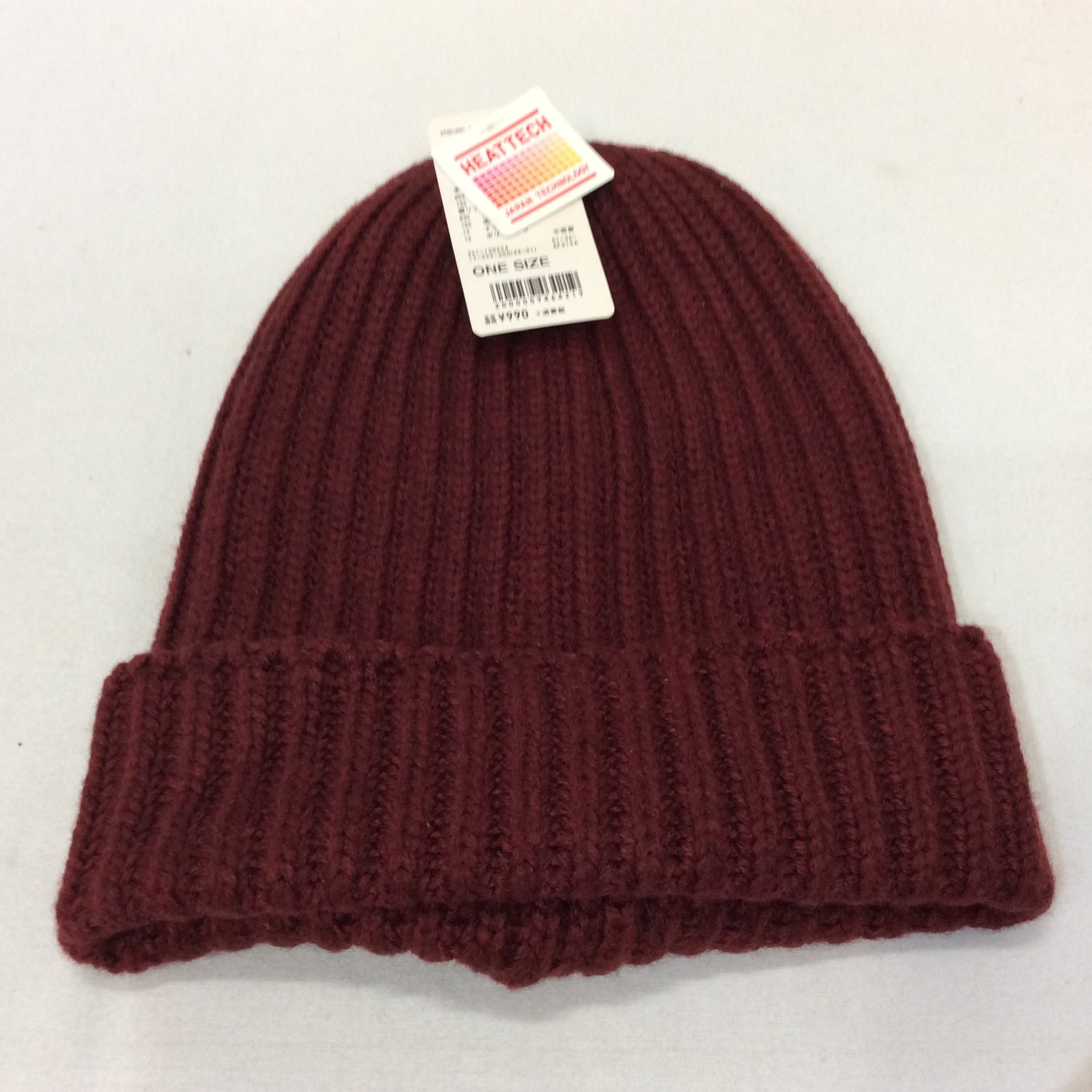 未使用☆ユニクロ ヒートテック ニットキャップ レッド