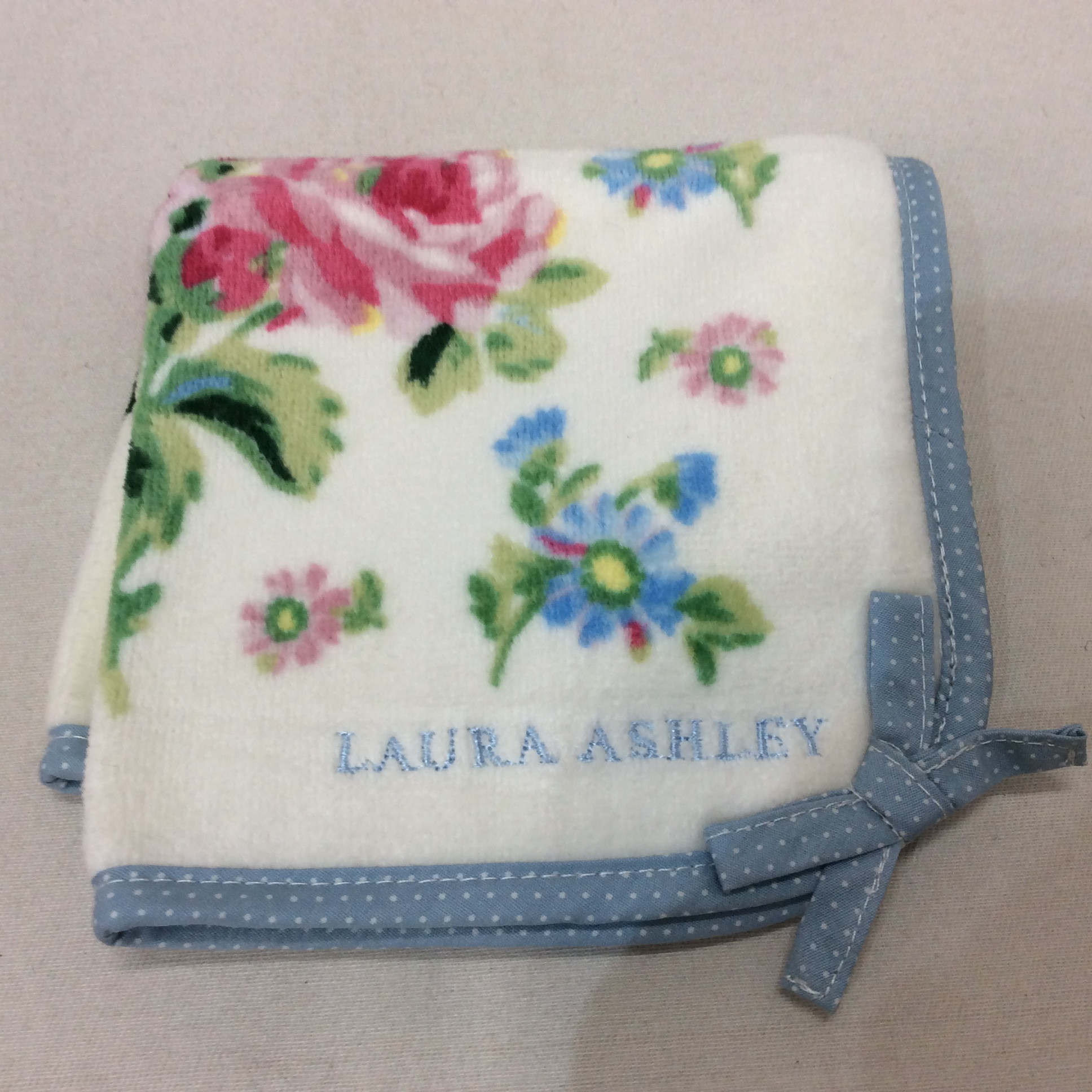 未使用☆ローラアシュレイ タオルハンカチ No,4