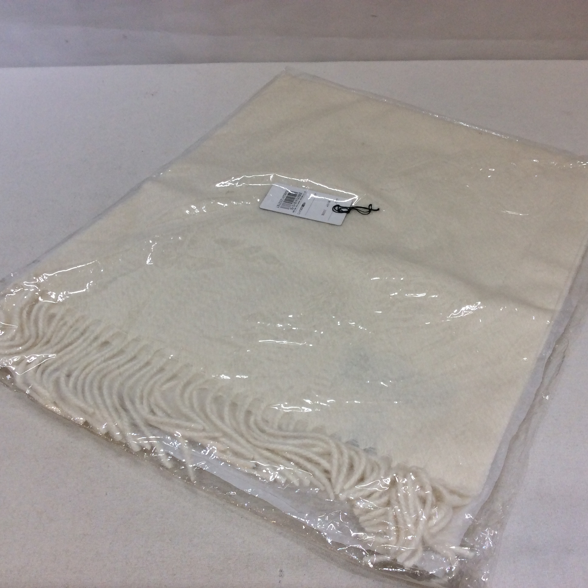 未使用☆カシミヤ100%マフラー ホワイト