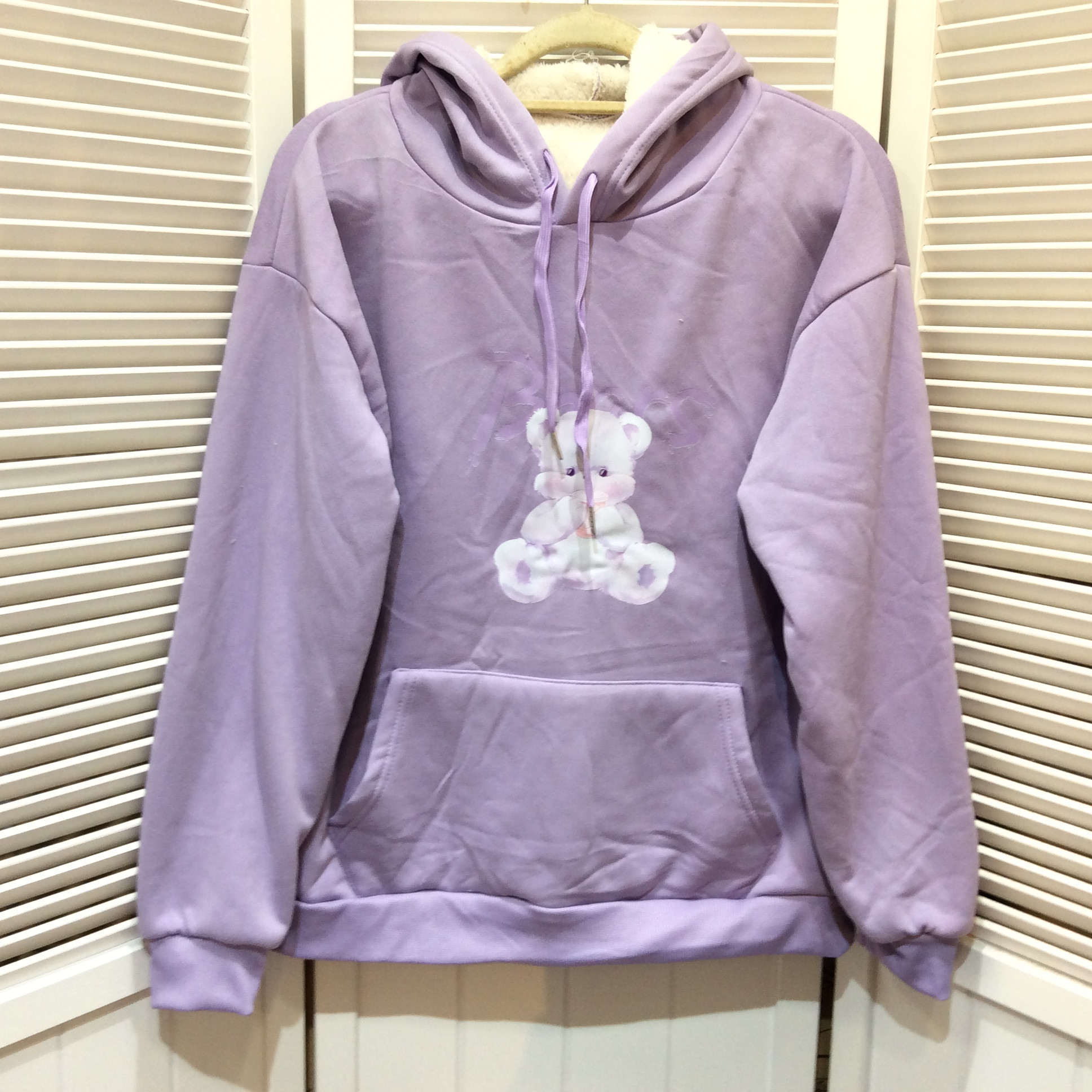 未使用 裏ボアパーカー  Lサイズ パープル