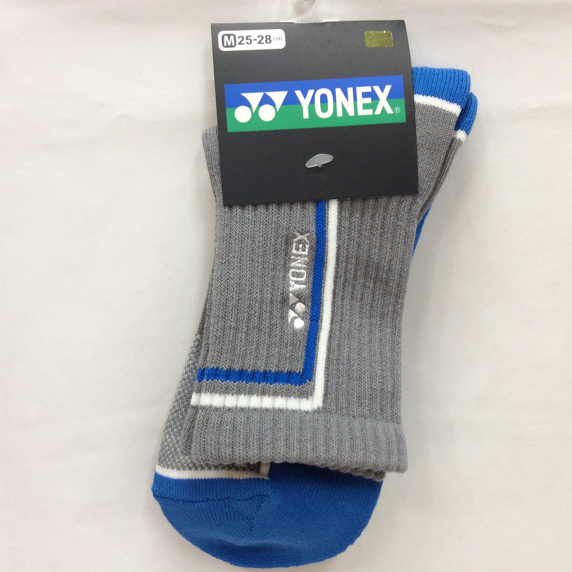 未使用 YONEX ソックス 25〜28cm グレー／ブルー