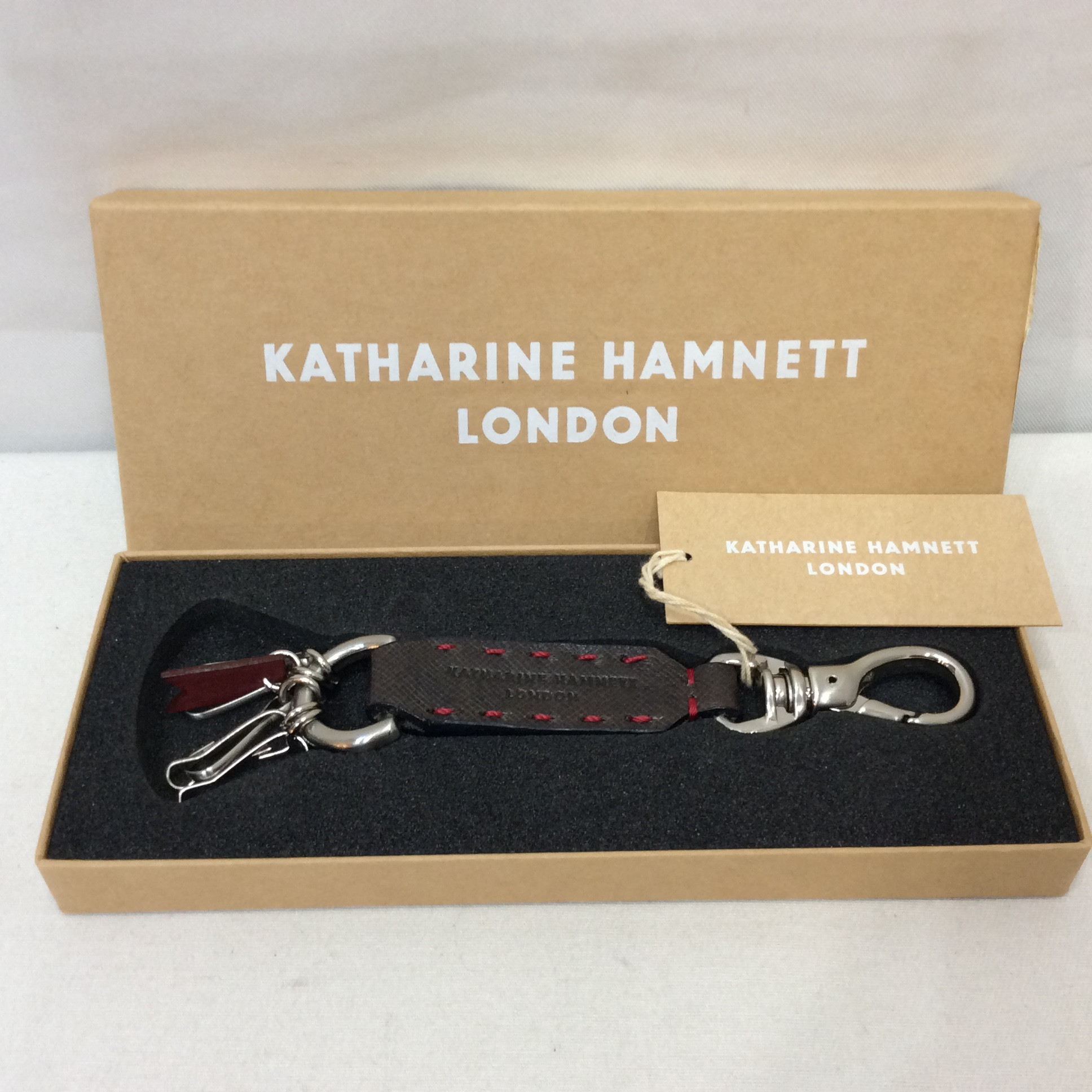 未使用☆キャサリンハムレット レザーキーリング