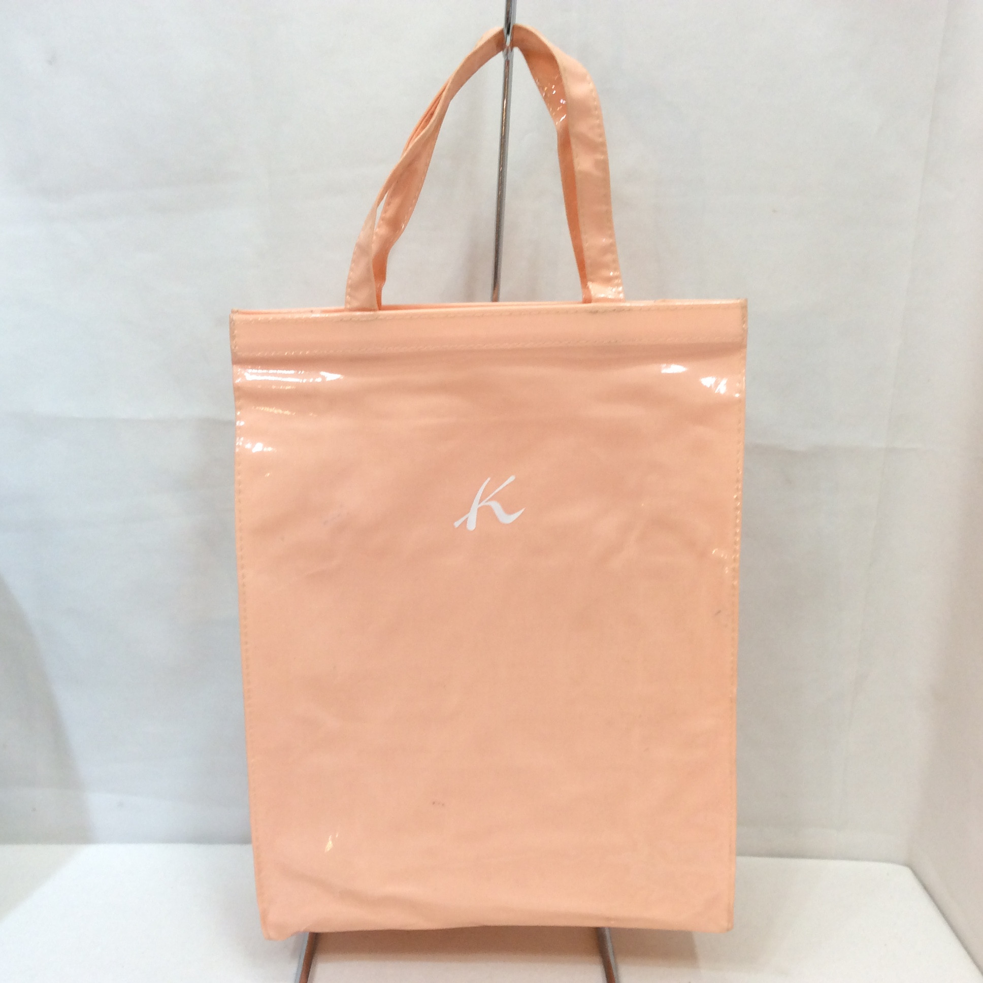 キタムラ ビニール手提げバッグ ピンク