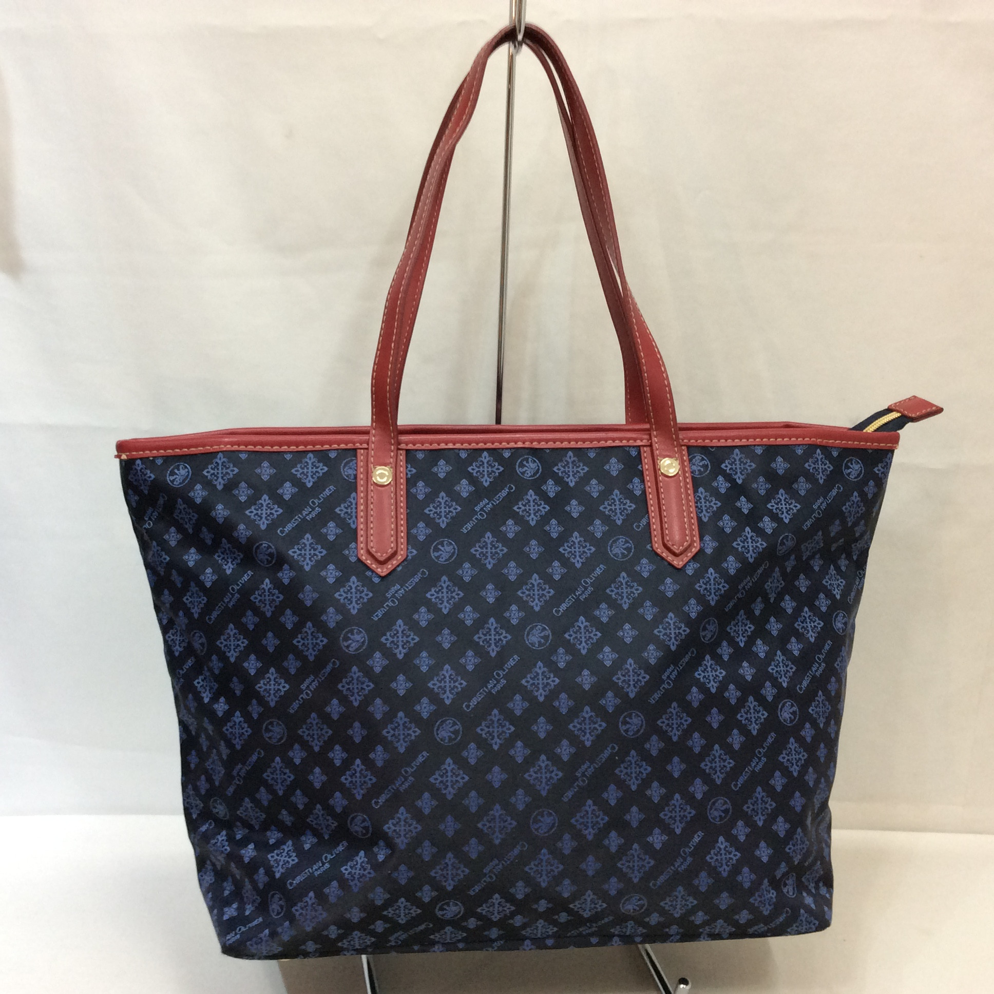 クリスチャンオリビエ トートバッグ ブルー