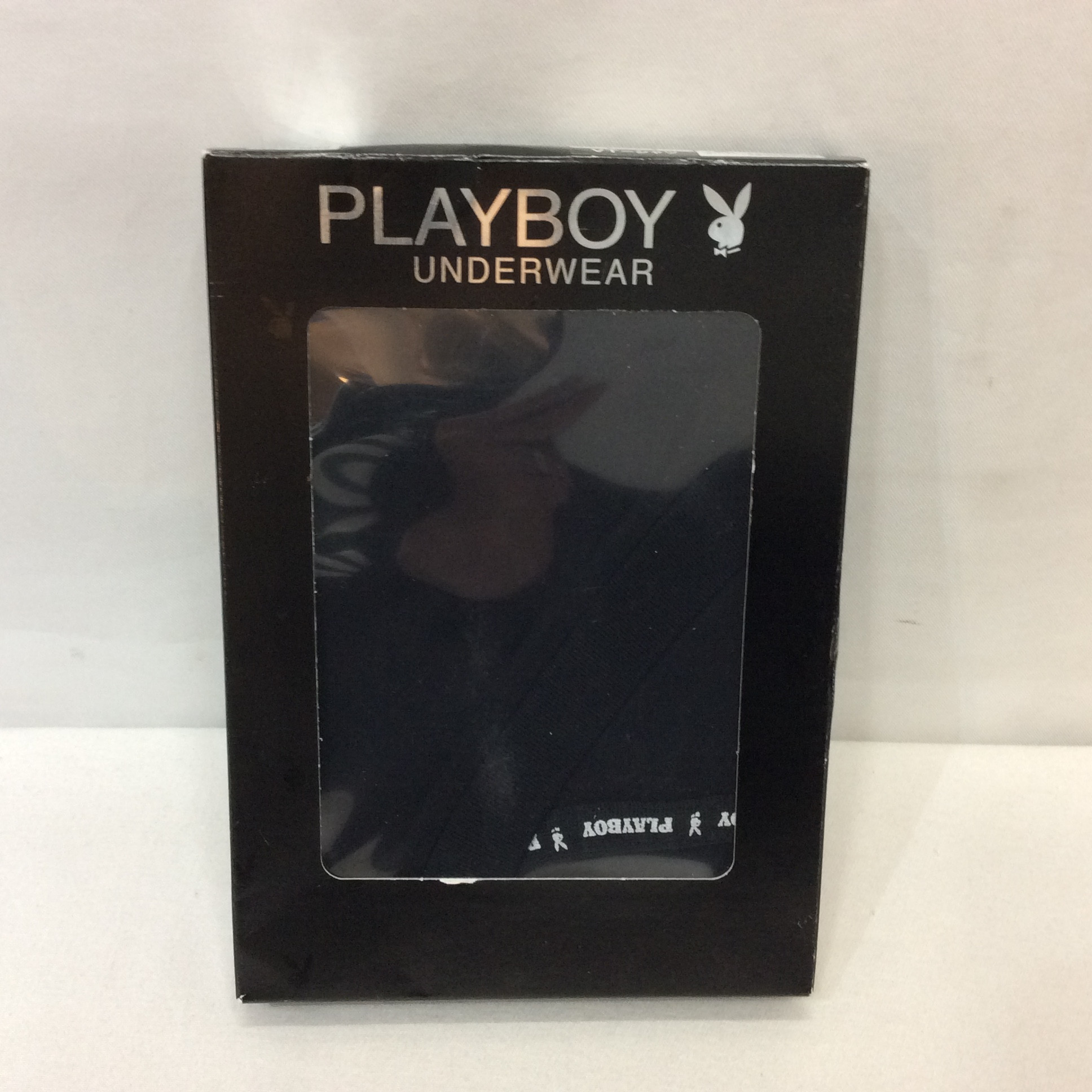未使用☆PLAYBOY メンズ インナーVネックTシャツ M ブラック