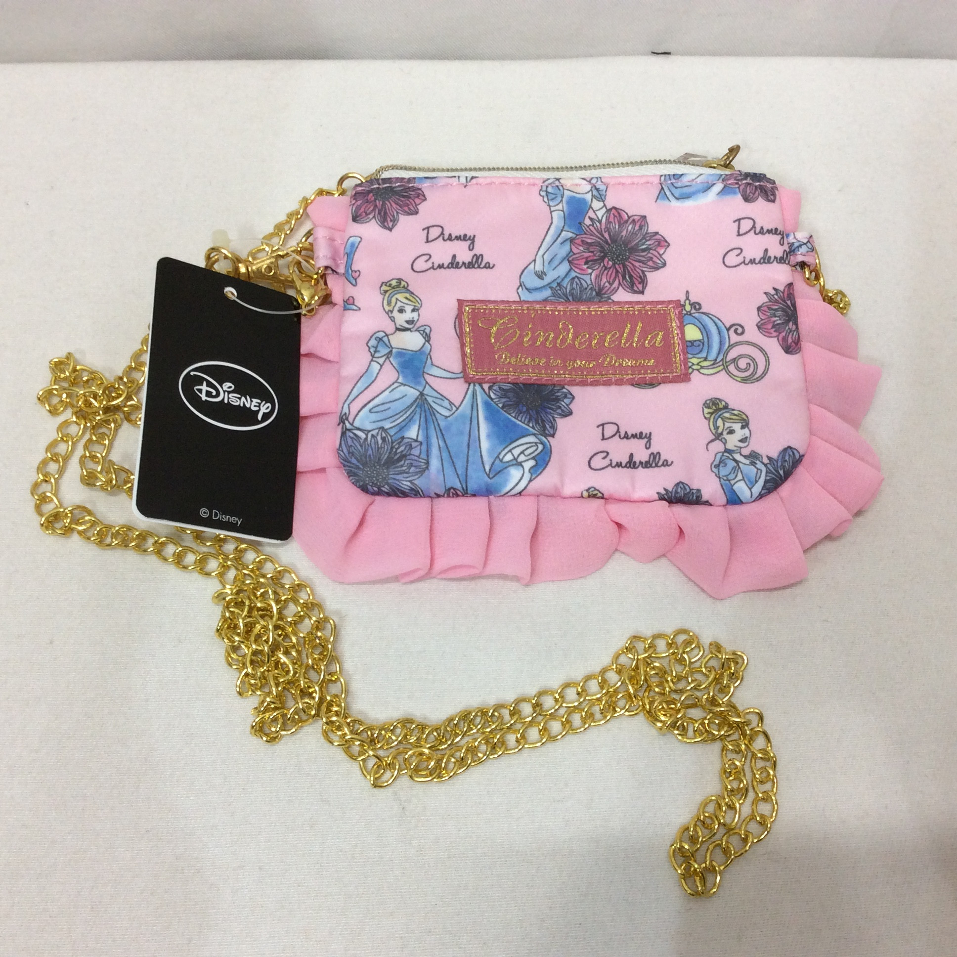 未使用☆ディズニー シンデレラ 2WAYミニポーチ