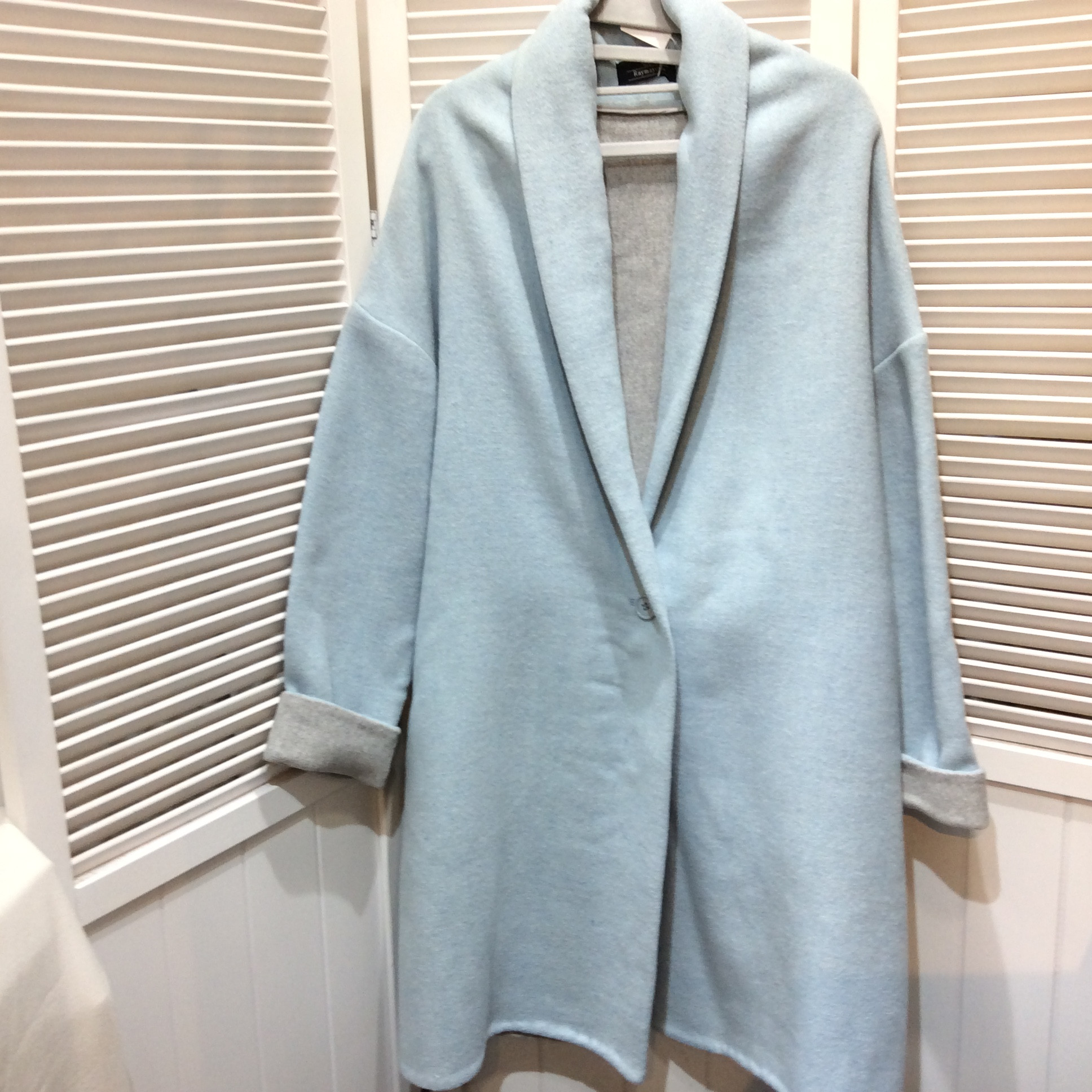 ロングコート  7号  水色